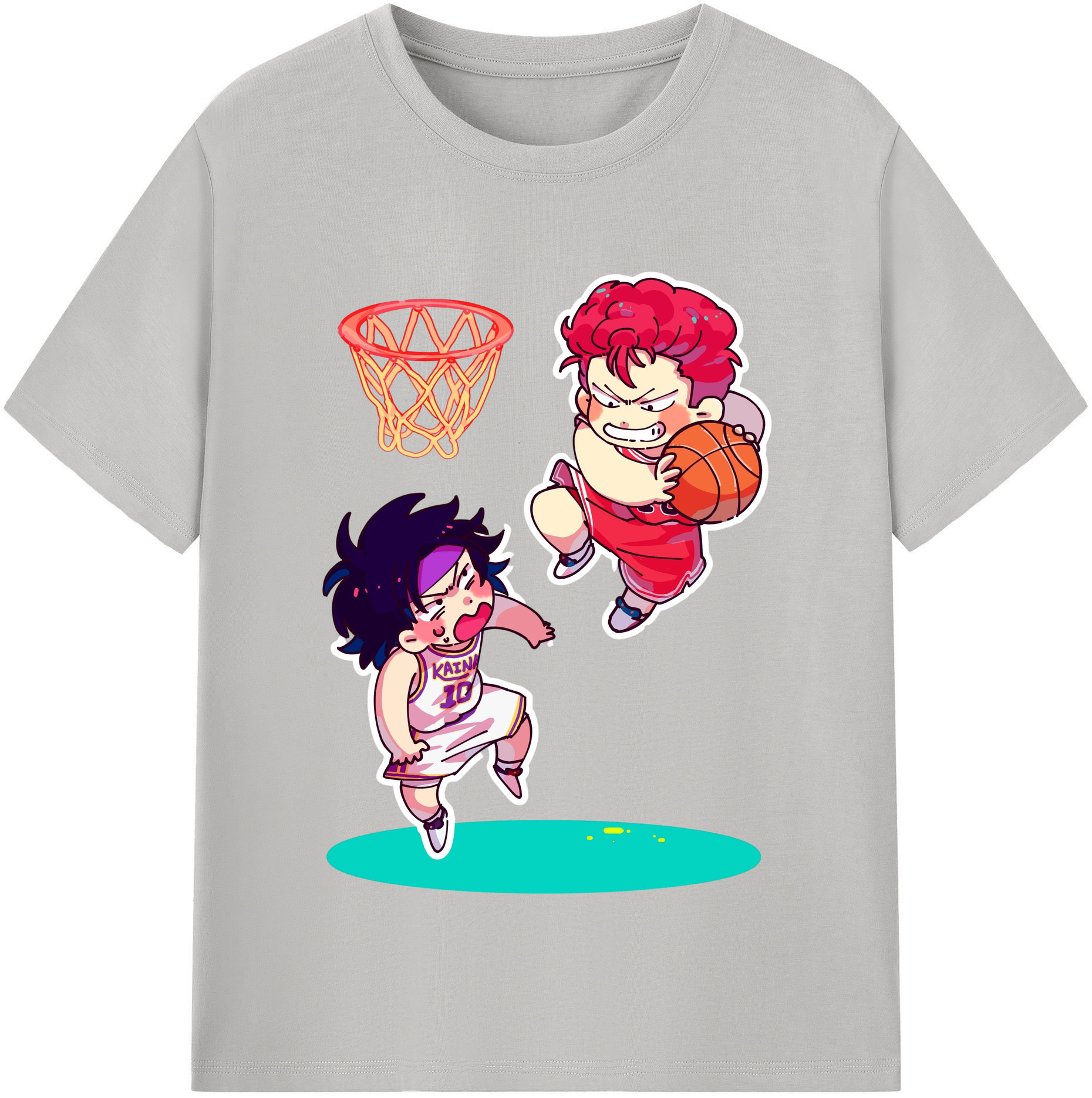 （画像用） SLAM DUNK／スラムダンク 綿100％半袖Tシャツ（フロントプリント）