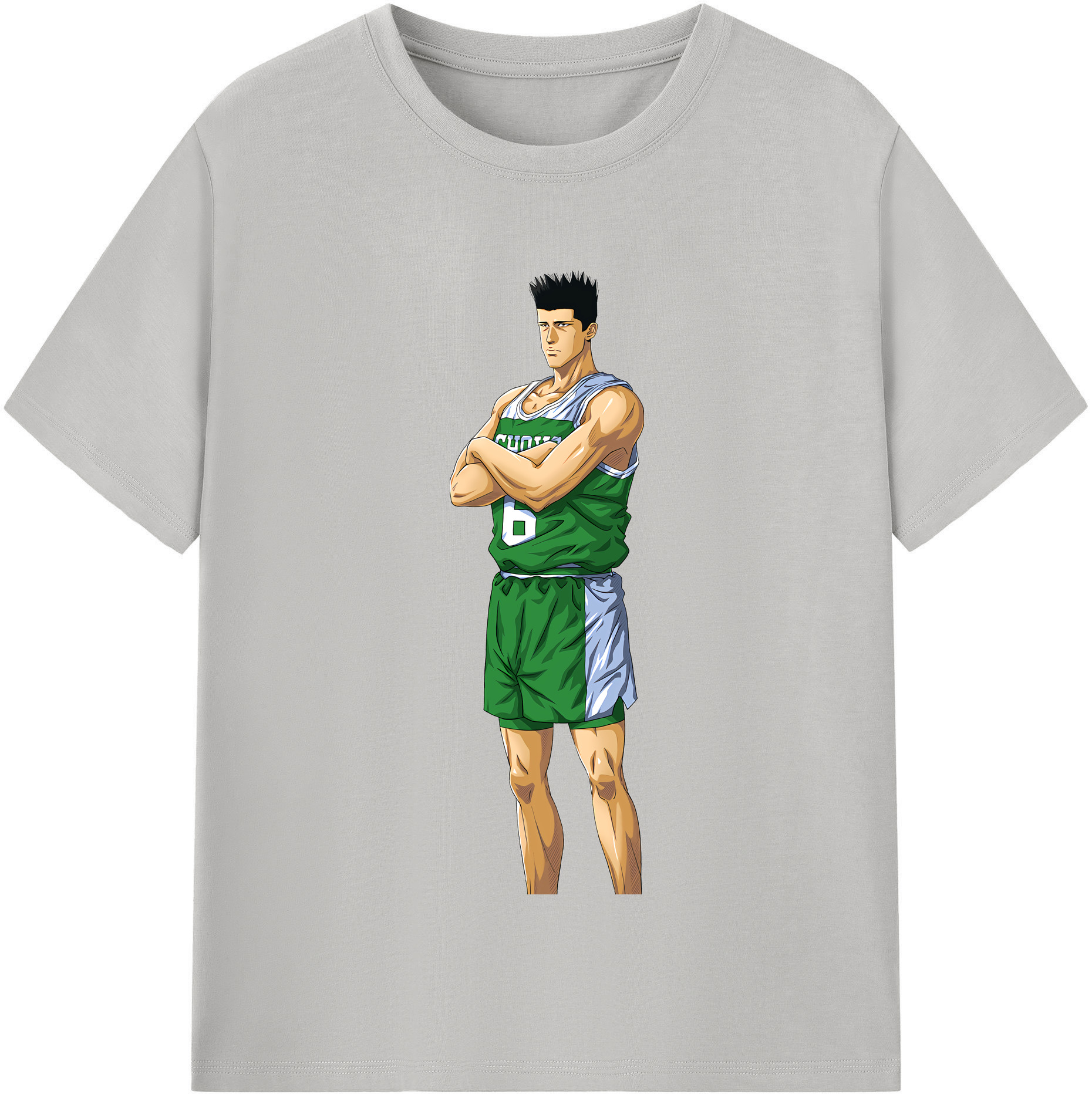 SLAM DUNK／スラムダンク 綿100％半袖Tシャツ（フロントプリント）