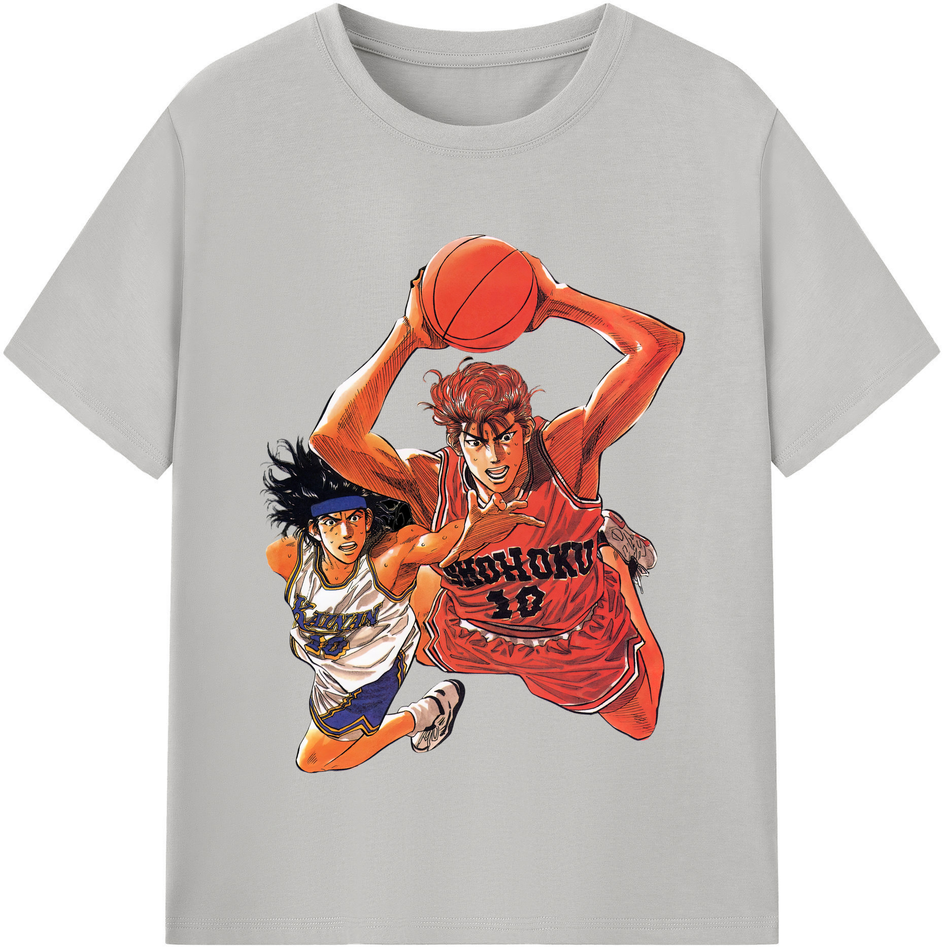 SLAM DUNK／スラムダンク 綿100％半袖Tシャツ（フロントプリント）