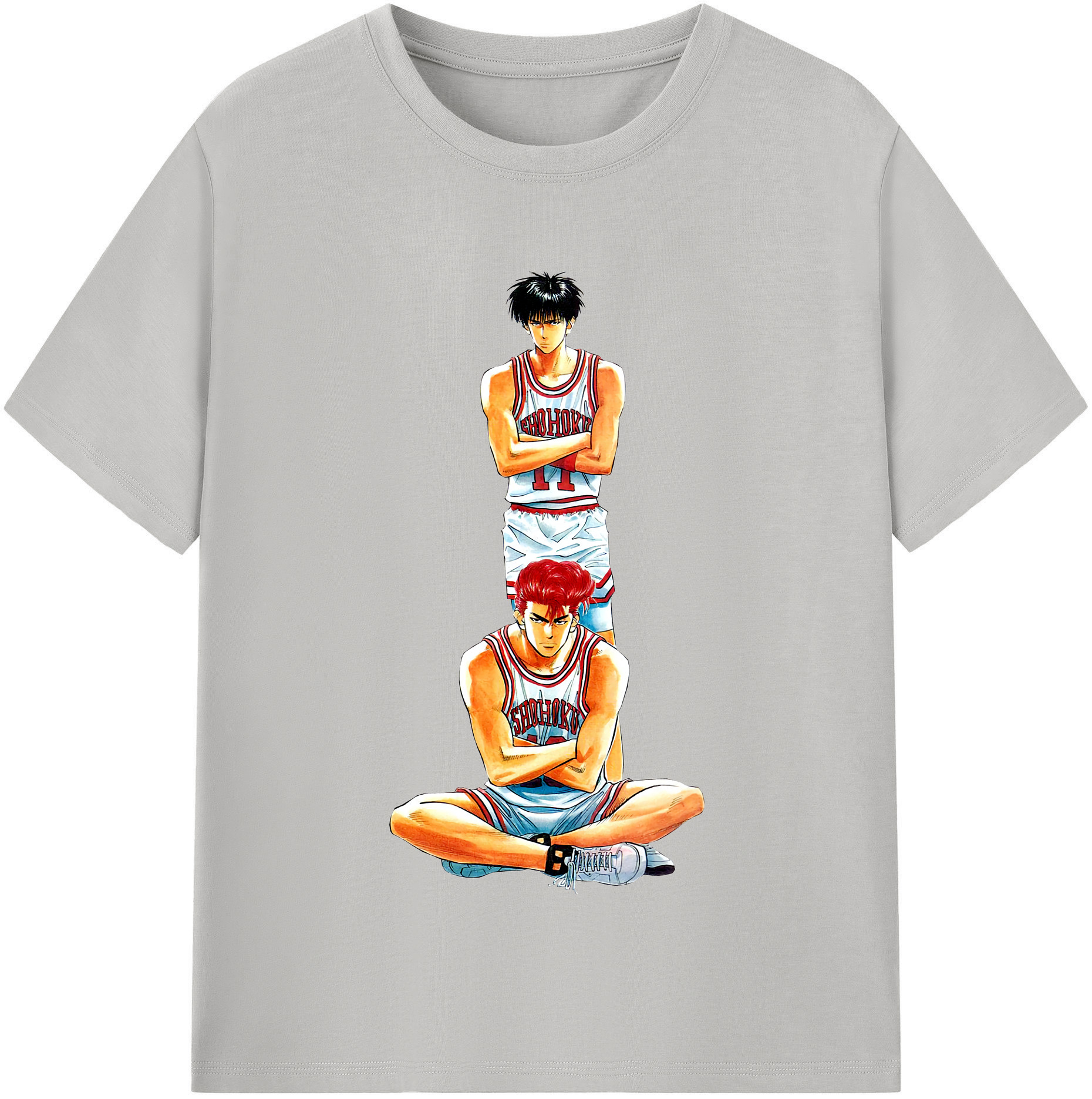 SLAM DUNK／スラムダンク 綿100％半袖Tシャツ（フロントプリント）