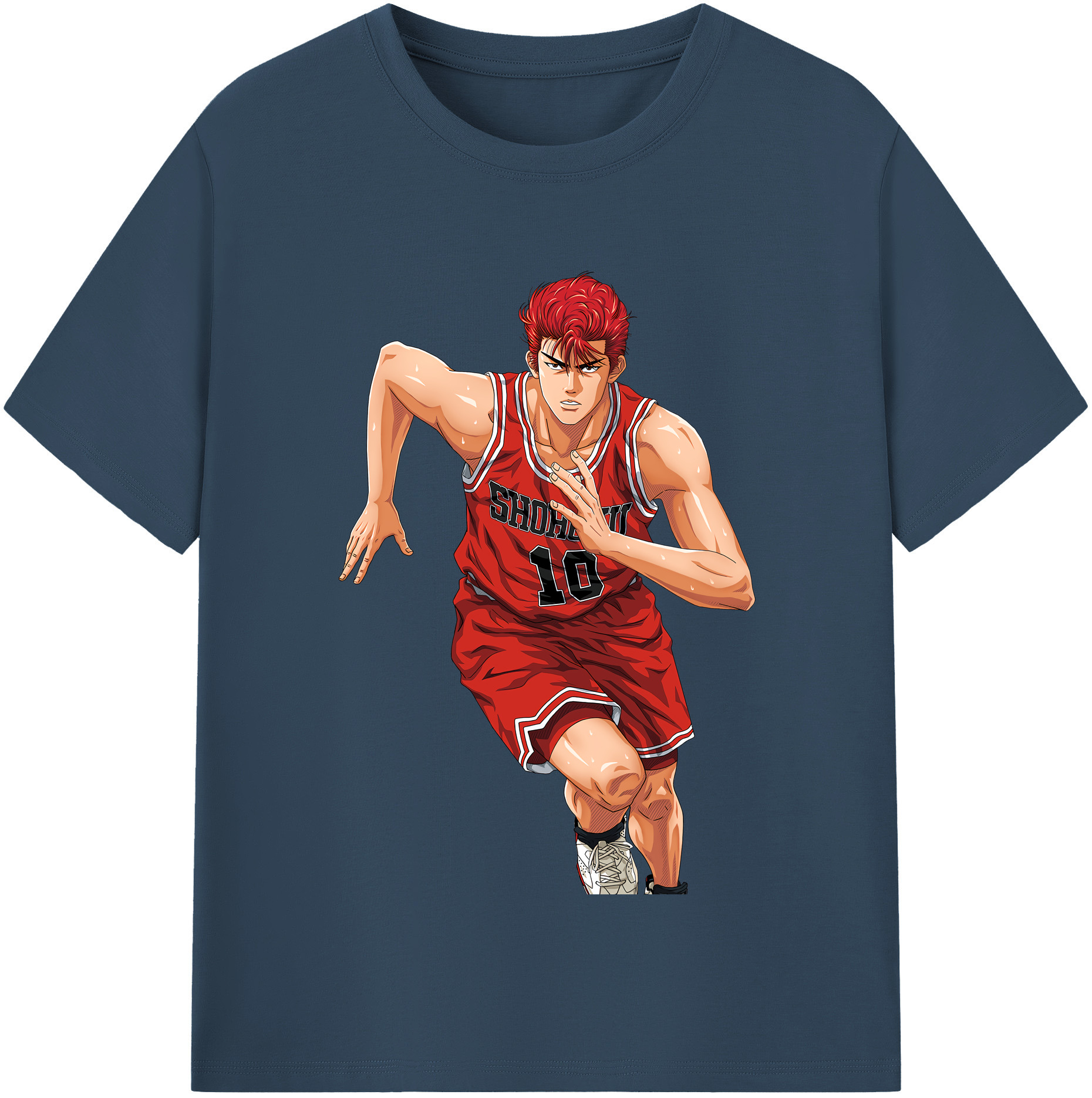 SLAM DUNK／スラムダンク 綿100％半袖Tシャツ（フロントプリント）