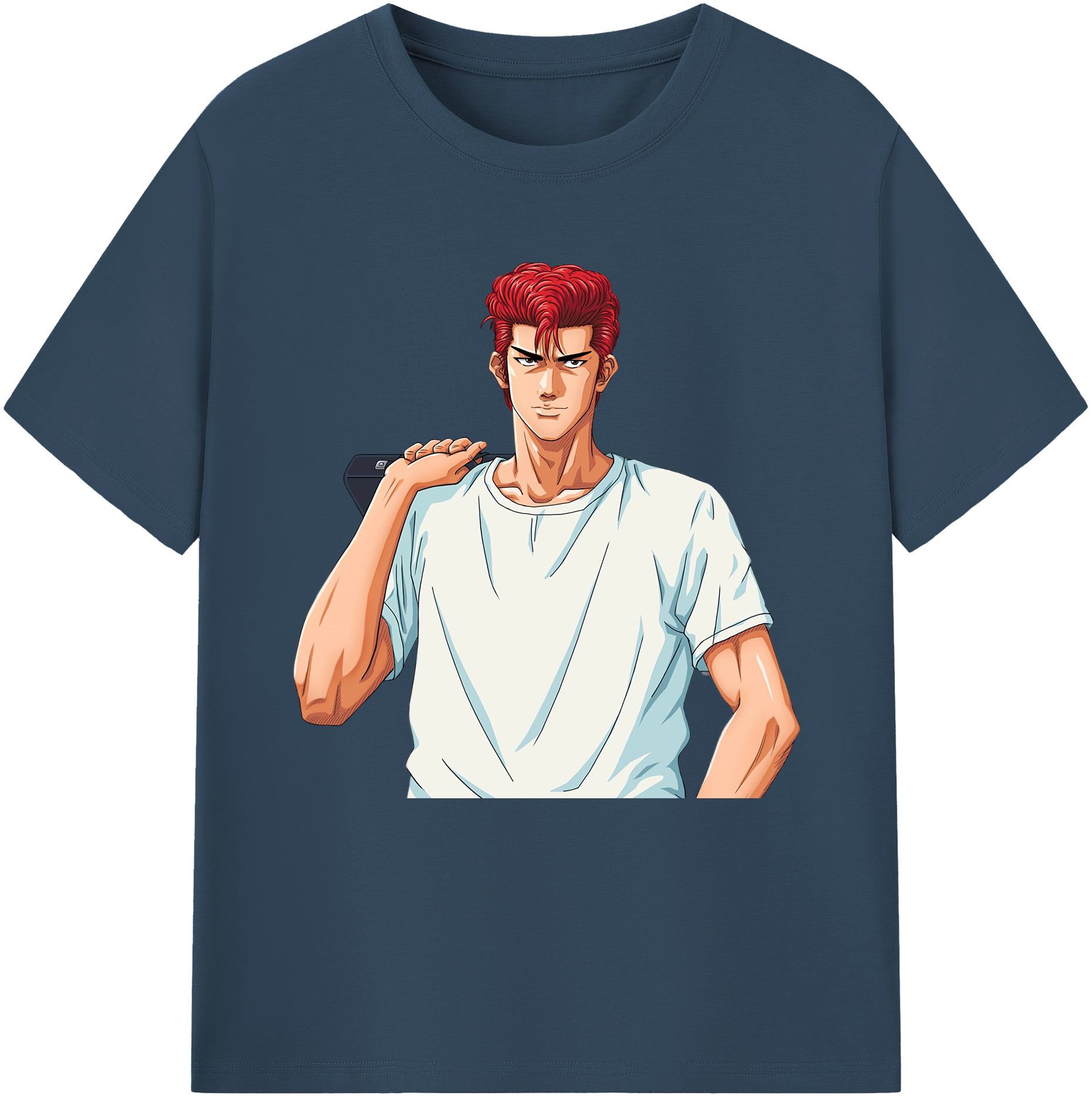 SLAM DUNK／スラムダンク 綿100％半袖Tシャツ（フロントプリント）