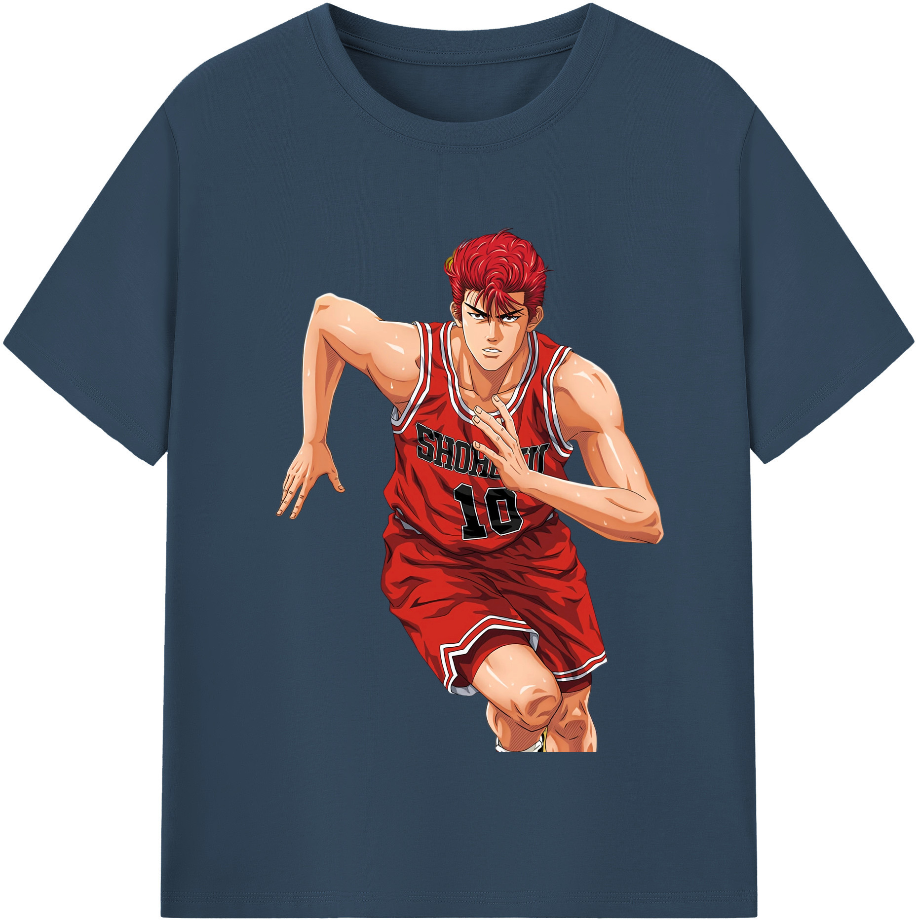 SLAM DUNK／スラムダンク 綿100％半袖Tシャツ（フロントプリント）