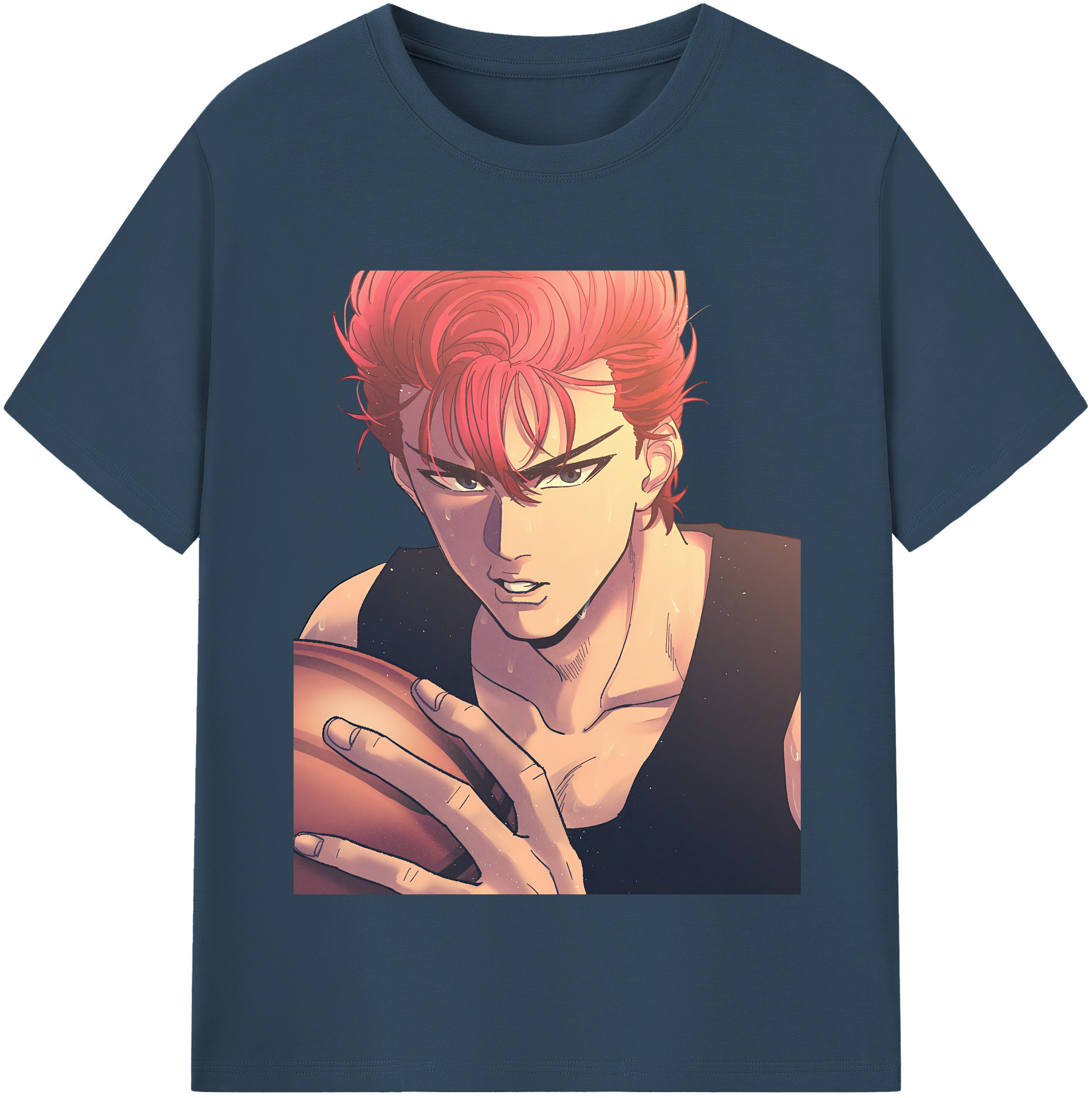 SLAM DUNK／スラムダンク 綿100％半袖Tシャツ（フロントプリント）