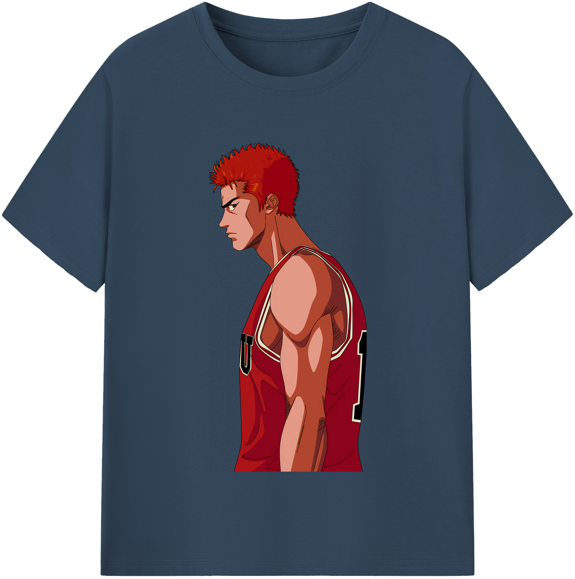 SLAM DUNK／スラムダンク 綿100％半袖Tシャツ（フロントプリント）