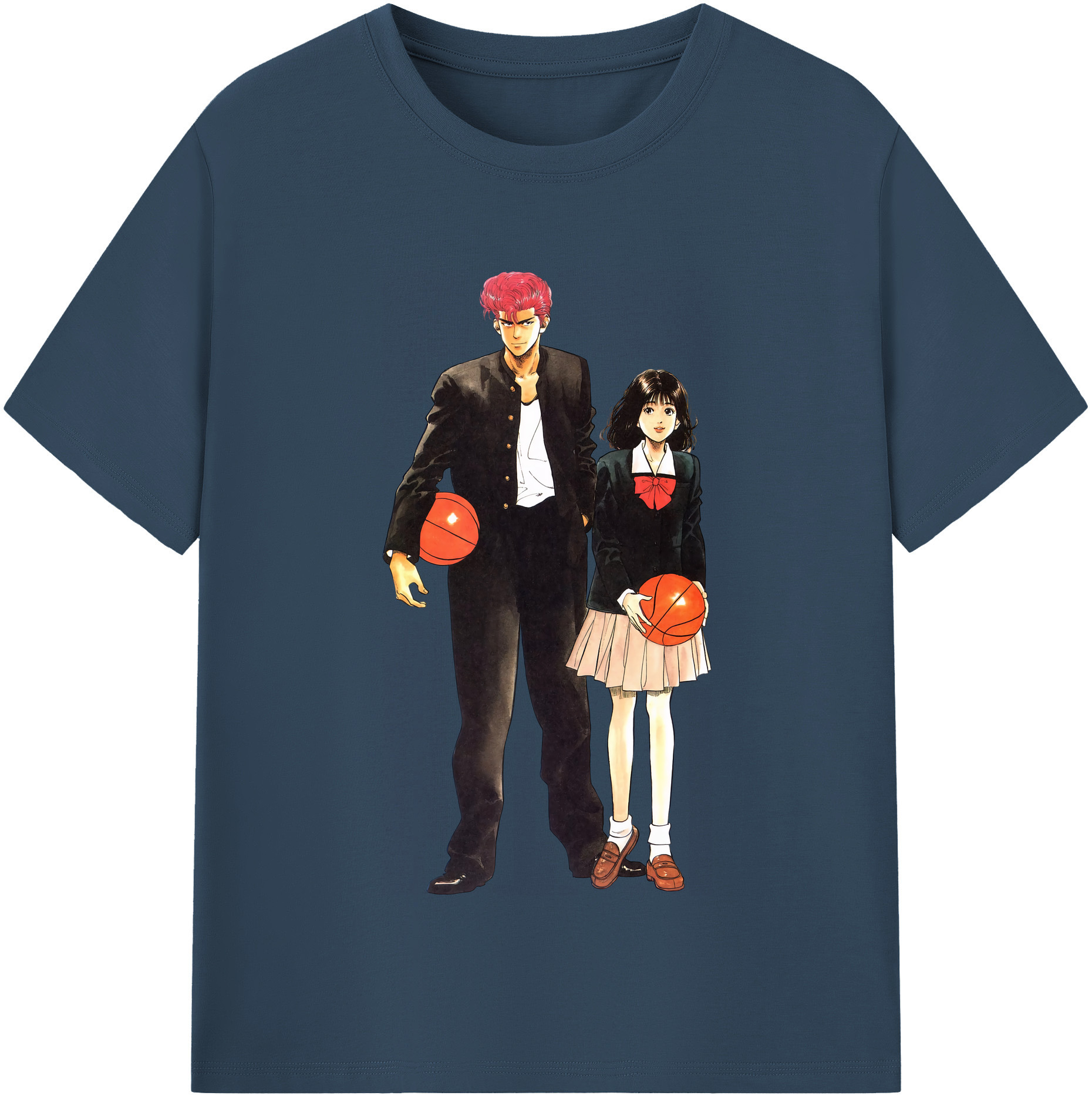 （画像用） SLAM DUNK／スラムダンク 綿100％半袖Tシャツ（フロントプリント）