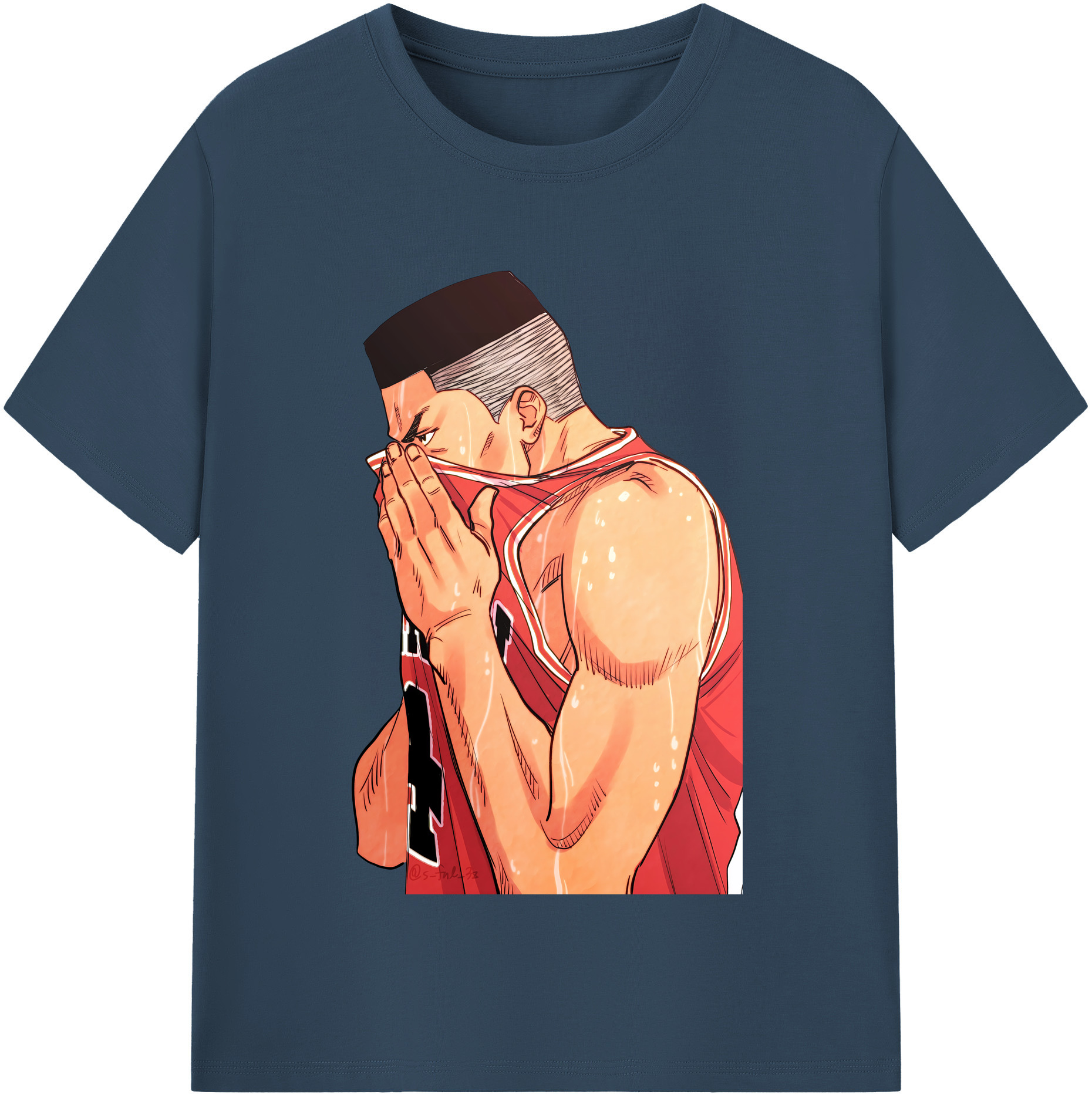 SLAM DUNK／スラムダンク 綿100％半袖Tシャツ（フロントプリント）