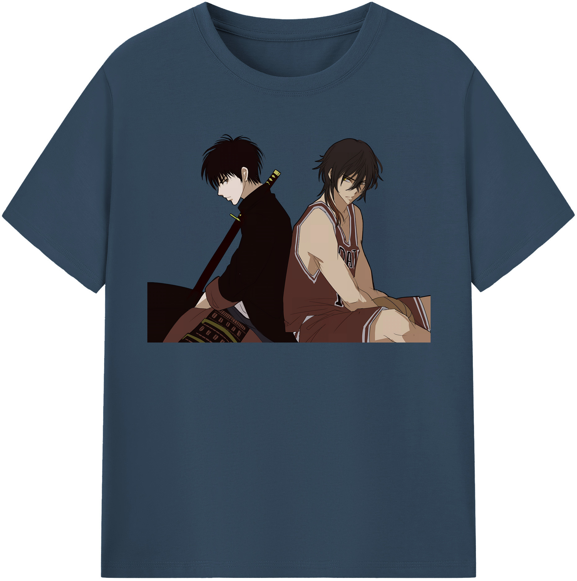 SLAM DUNK／スラムダンク 綿100％半袖Tシャツ（フロントプリント）
