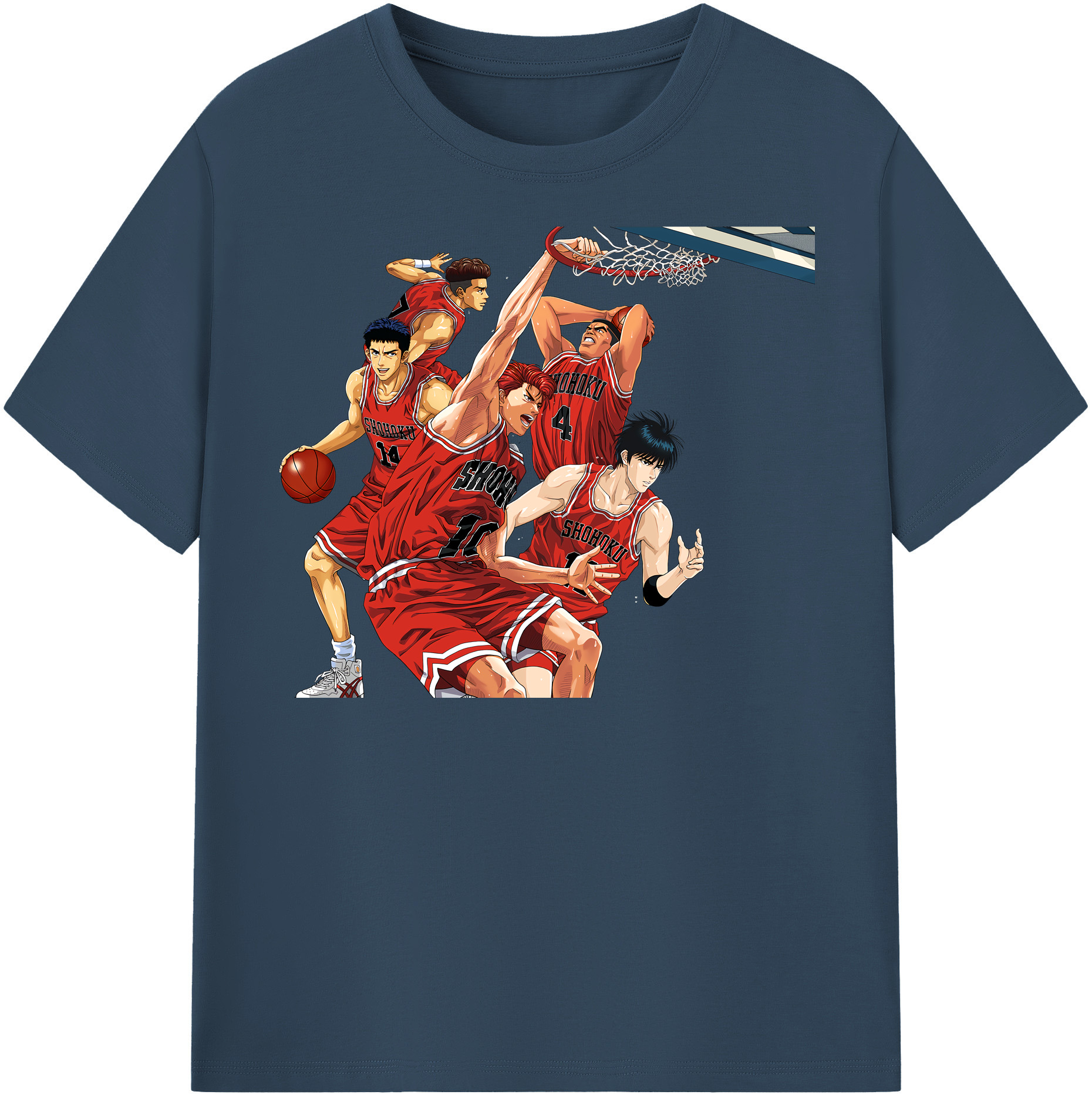 （画像用） SLAM DUNK／スラムダンク 綿100％半袖Tシャツ（フロントプリント）