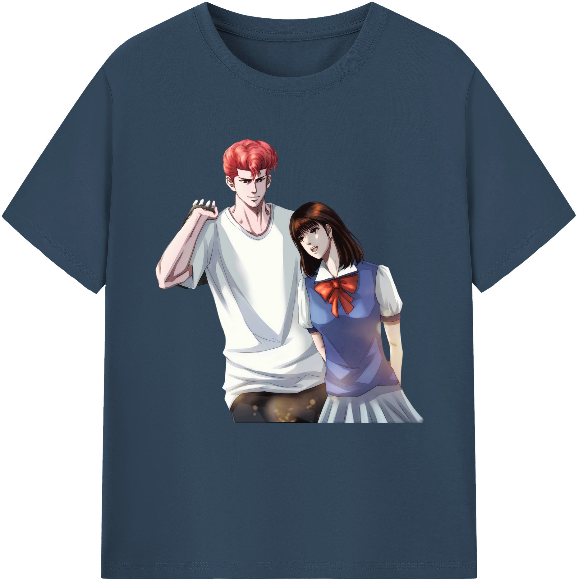 SLAM DUNK／スラムダンク 綿100％半袖Tシャツ（フロントプリント）
