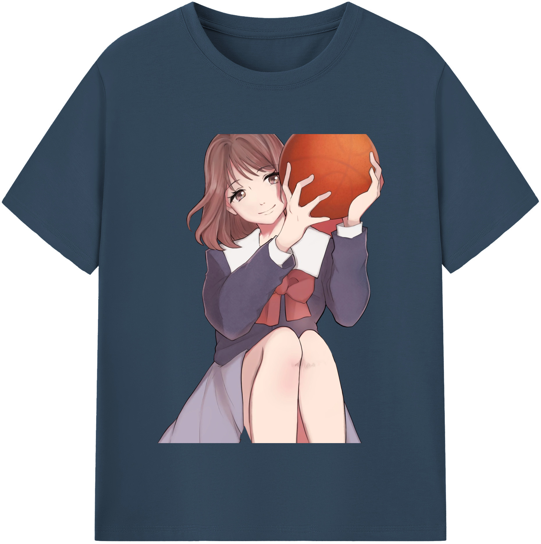 SLAM DUNK／スラムダンク 綿100％半袖Tシャツ（フロントプリント）