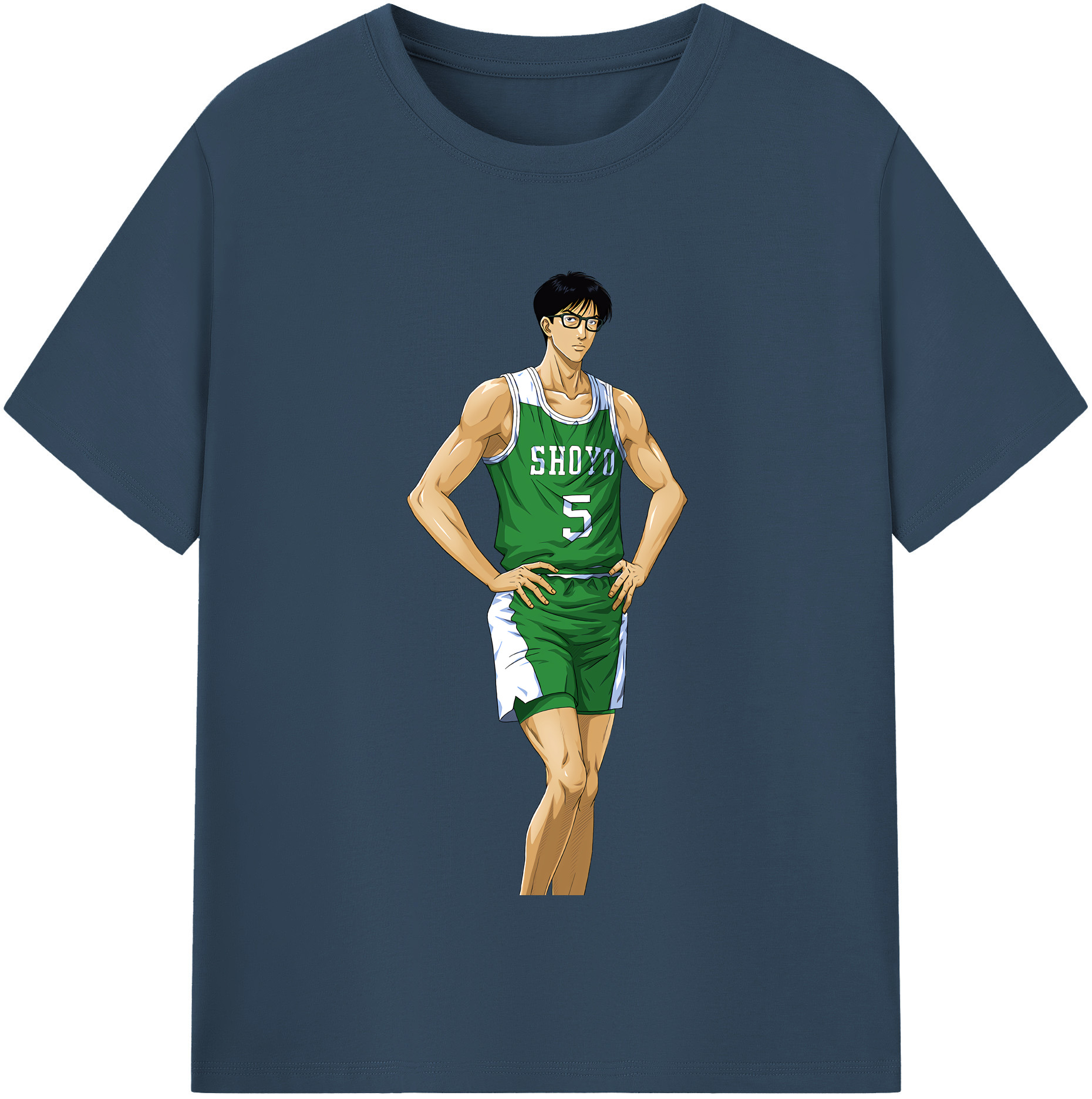 SLAM DUNK／スラムダンク 綿100％半袖Tシャツ（フロントプリント）