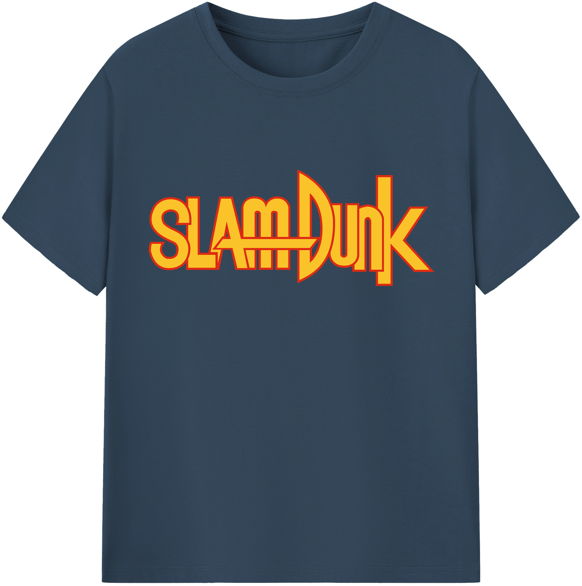 SLAM DUNK／スラムダンク 綿100％半袖Tシャツ（フロントプリント）