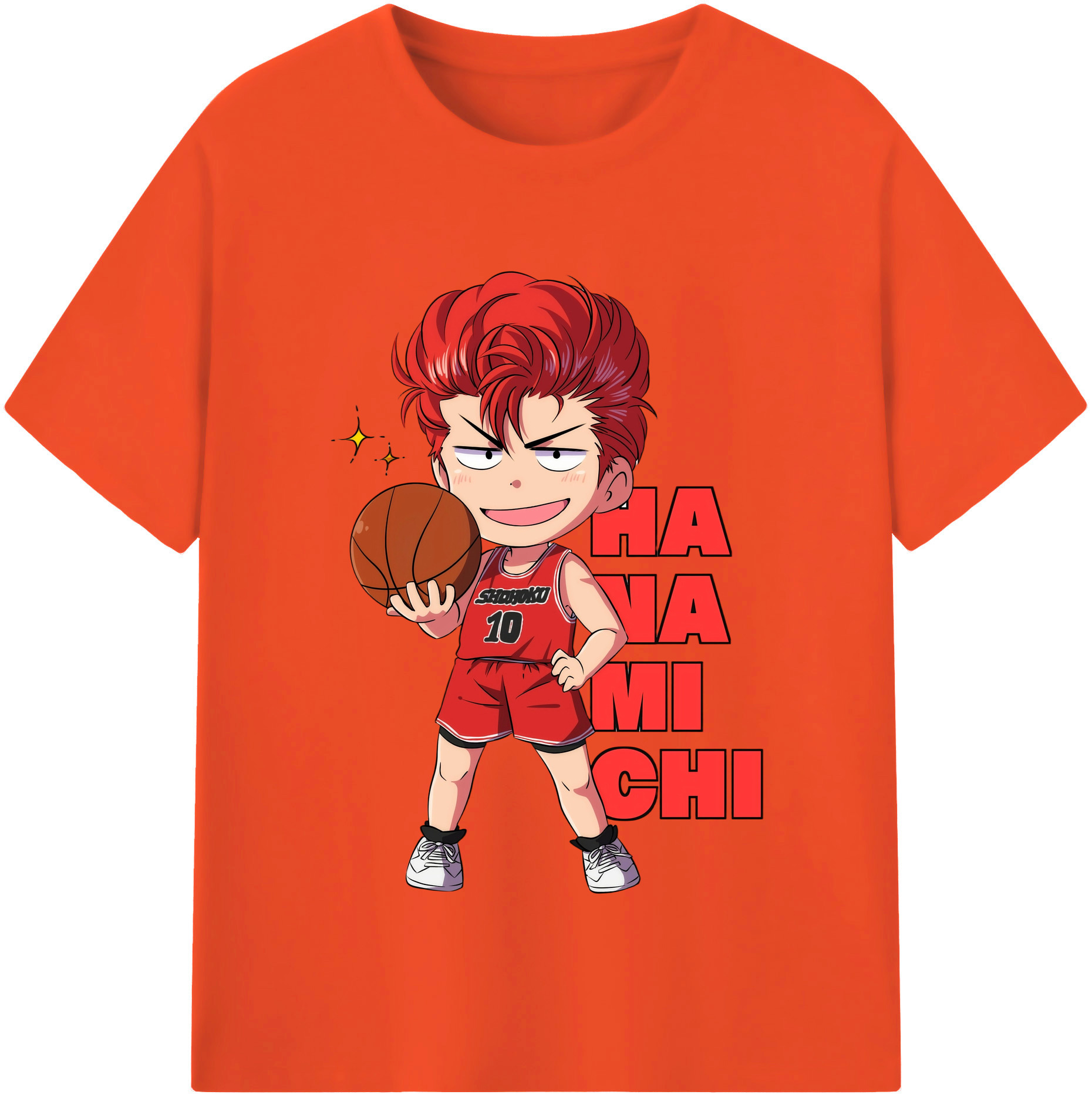 SLAM DUNK／スラムダンク 綿100％半袖Tシャツ（フロントプリント）