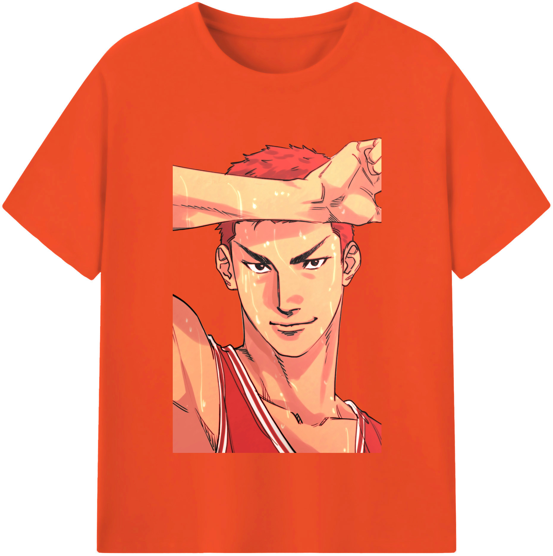 SLAM DUNK／スラムダンク 綿100％半袖Tシャツ（フロントプリント）