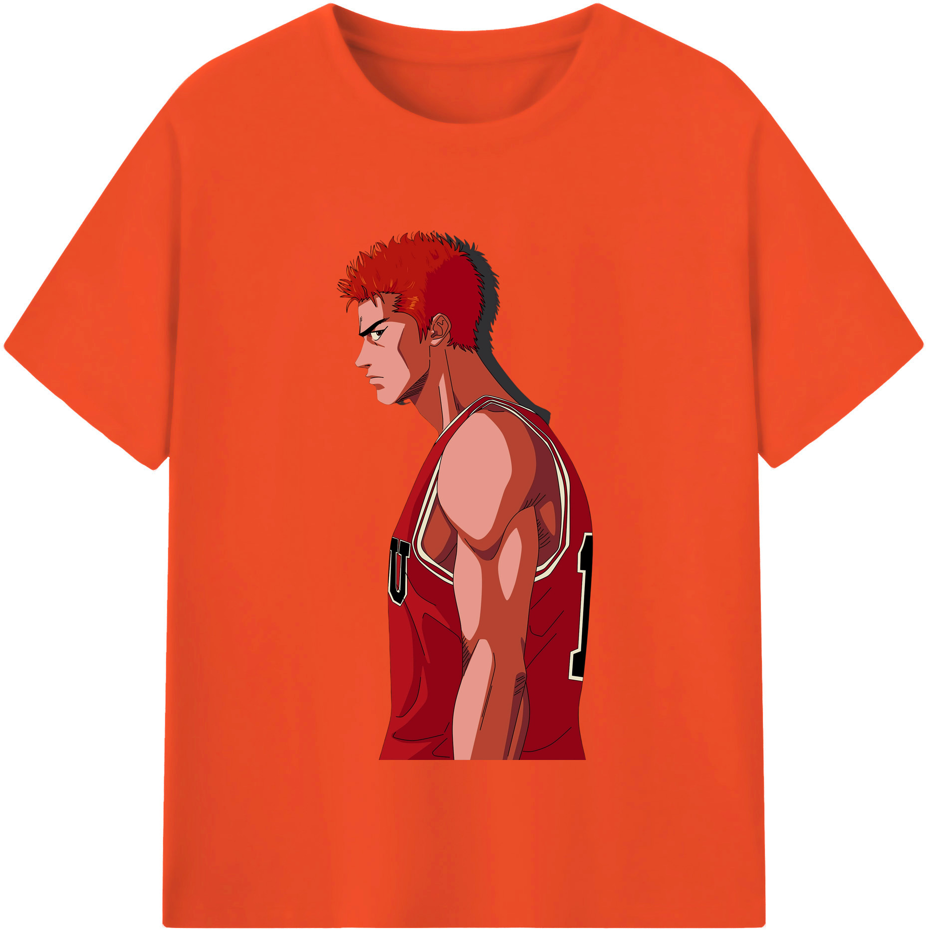 SLAM DUNK／スラムダンク 綿100％半袖Tシャツ（フロントプリント）