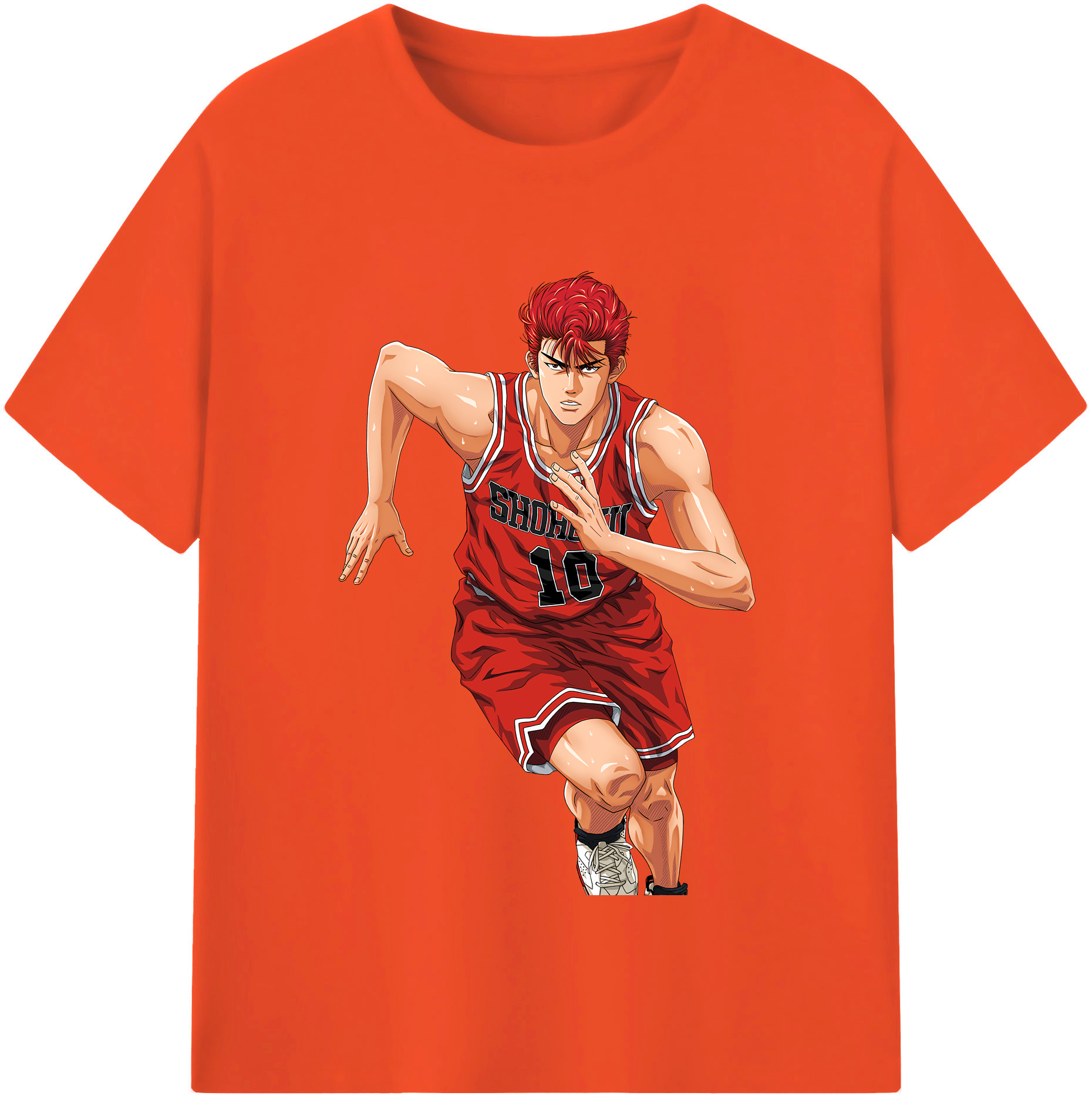 SLAM DUNK／スラムダンク 綿100％半袖Tシャツ（フロントプリント）
