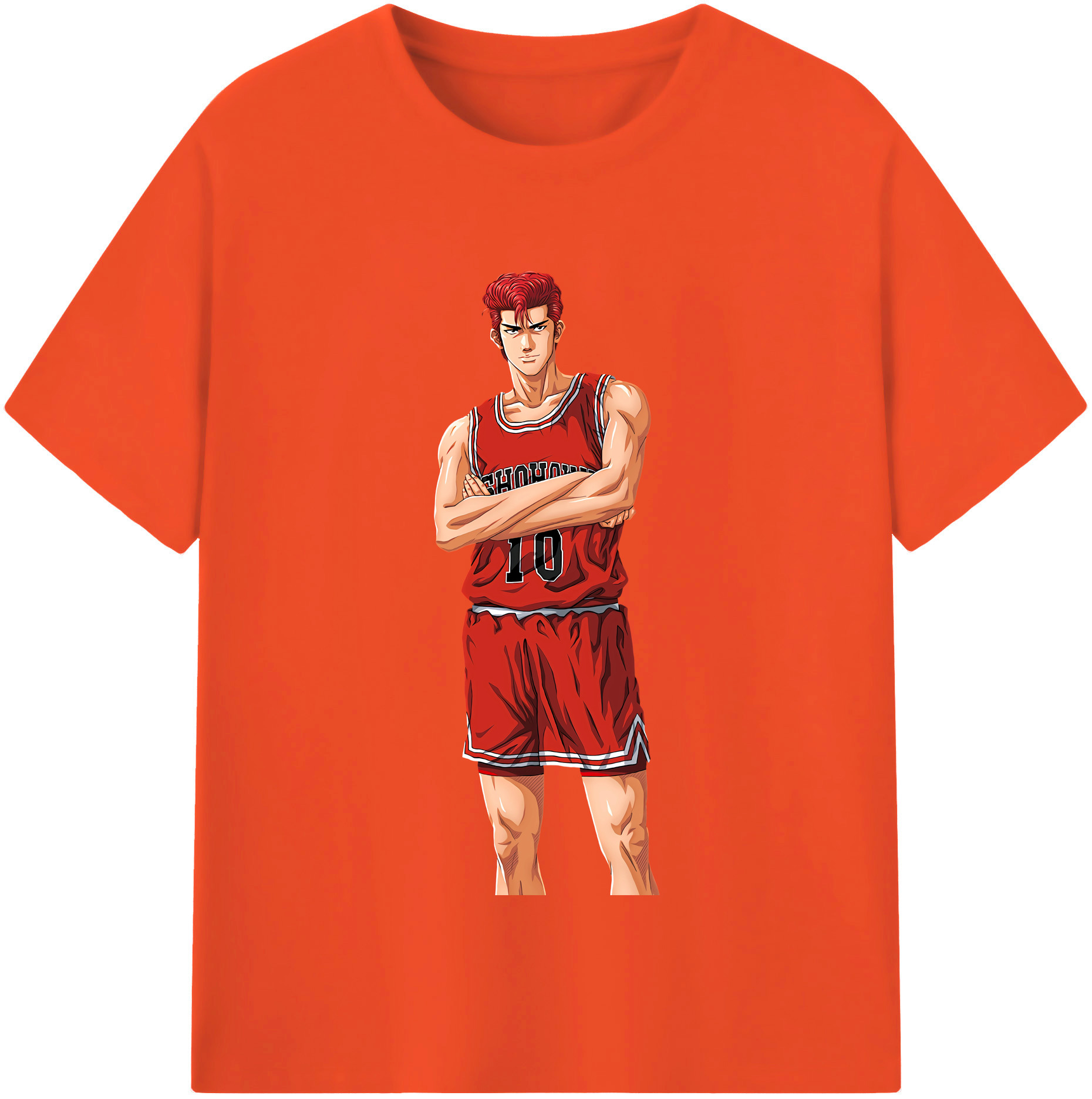 SLAM DUNK／スラムダンク 綿100％半袖Tシャツ（フロントプリント）