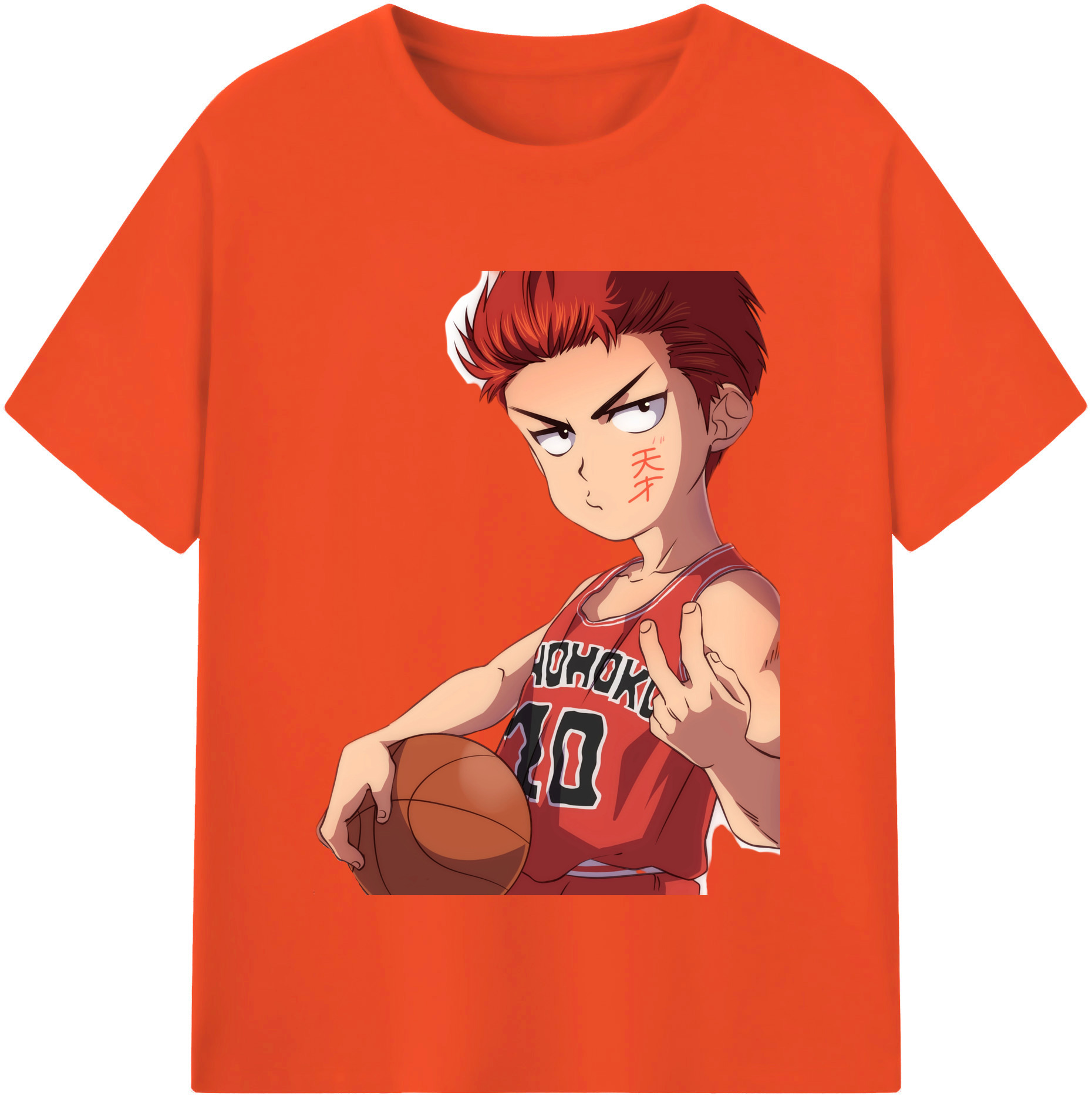 SLAM DUNK／スラムダンク 綿100％半袖Tシャツ（フロントプリント）