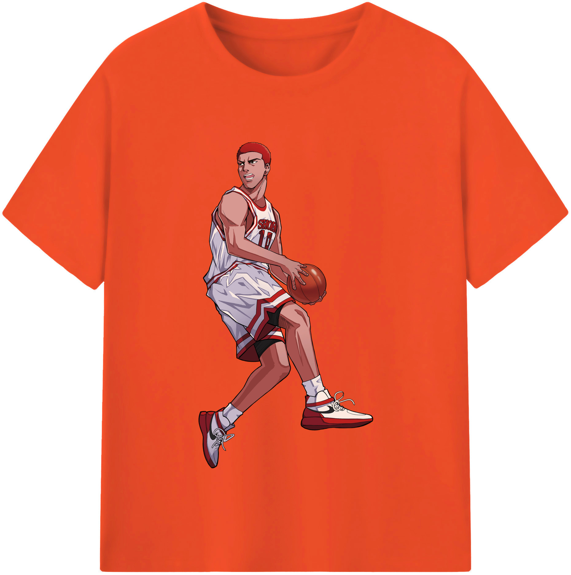 SLAM DUNK／スラムダンク 綿100％半袖Tシャツ（フロントプリント）