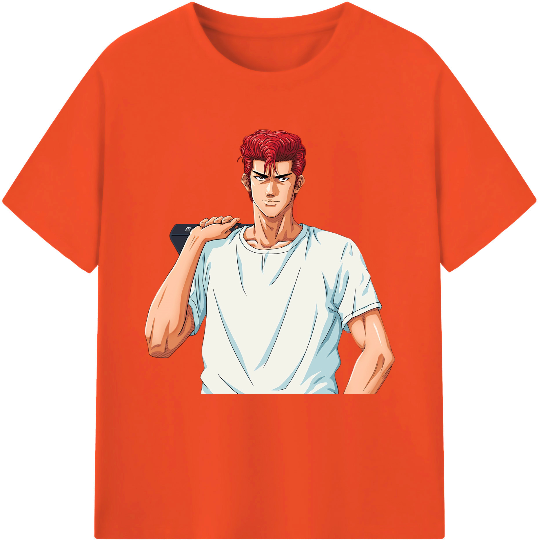 SLAM DUNK／スラムダンク 綿100％半袖Tシャツ（フロントプリント）