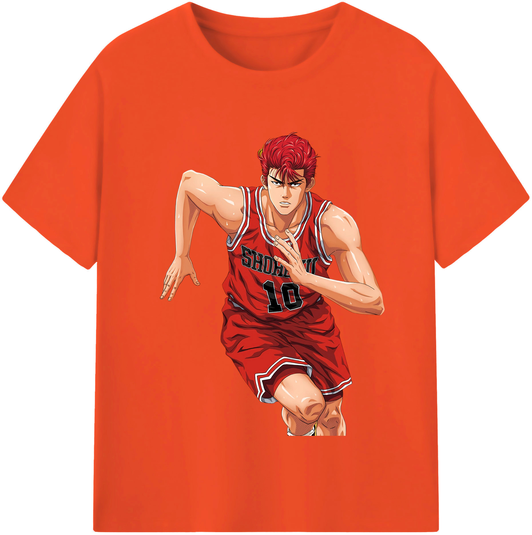 SLAM DUNK／スラムダンク 綿100％半袖Tシャツ（フロントプリント）
