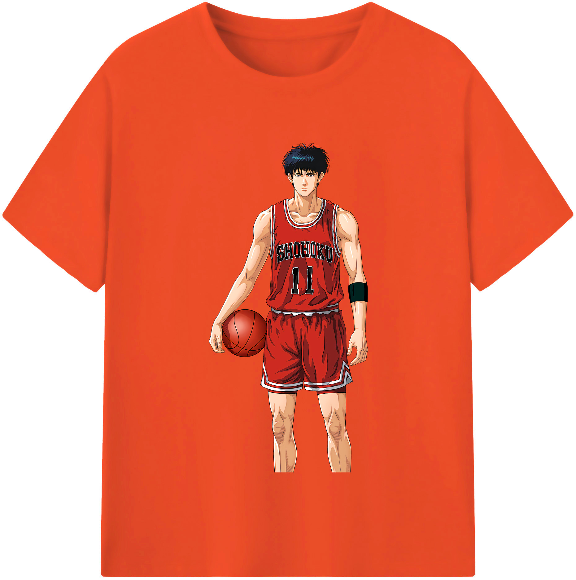 SLAM DUNK／スラムダンク 綿100％半袖Tシャツ（フロントプリント）
