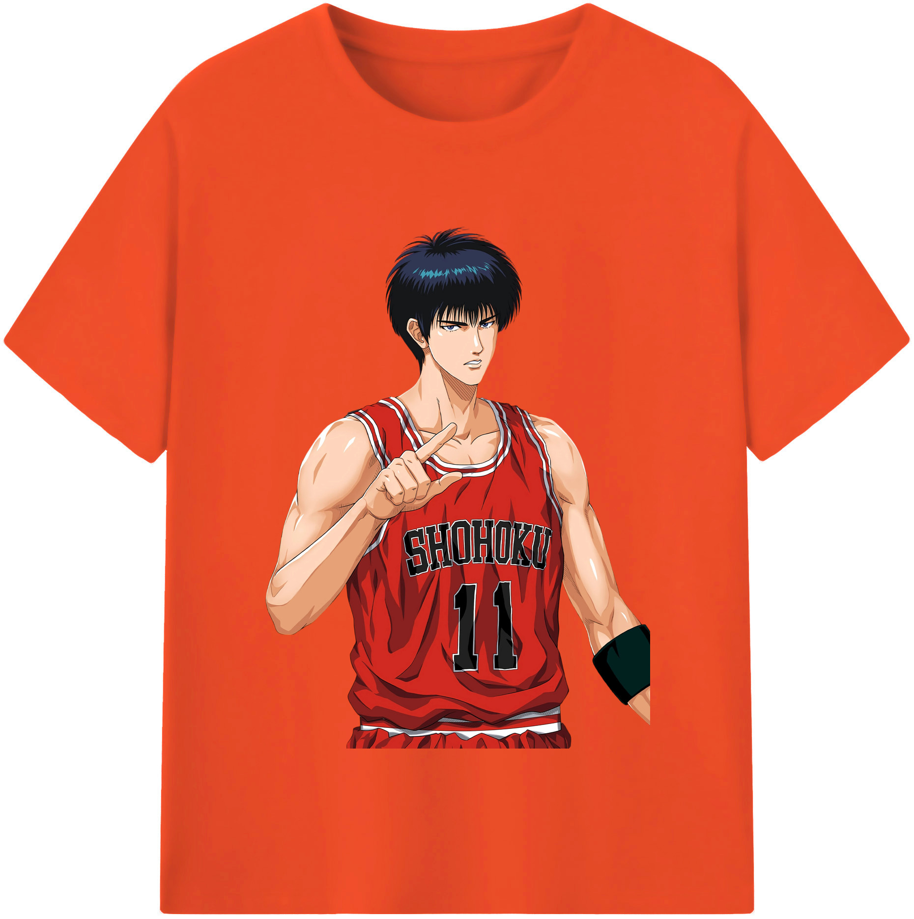 SLAM DUNK／スラムダンク 綿100％半袖Tシャツ（フロントプリント）