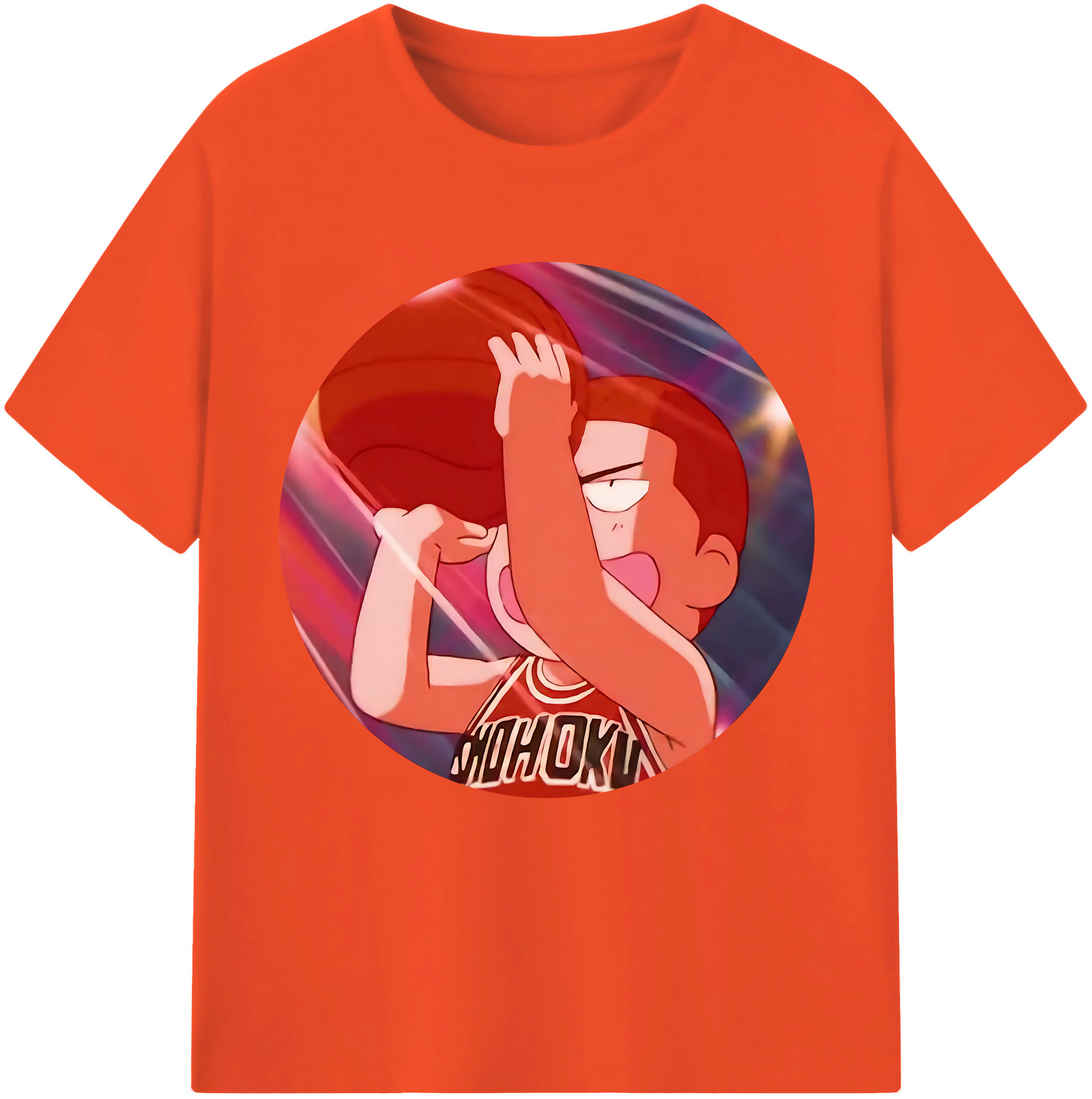 SLAM DUNK／スラムダンク 綿100％半袖Tシャツ（フロントプリント）