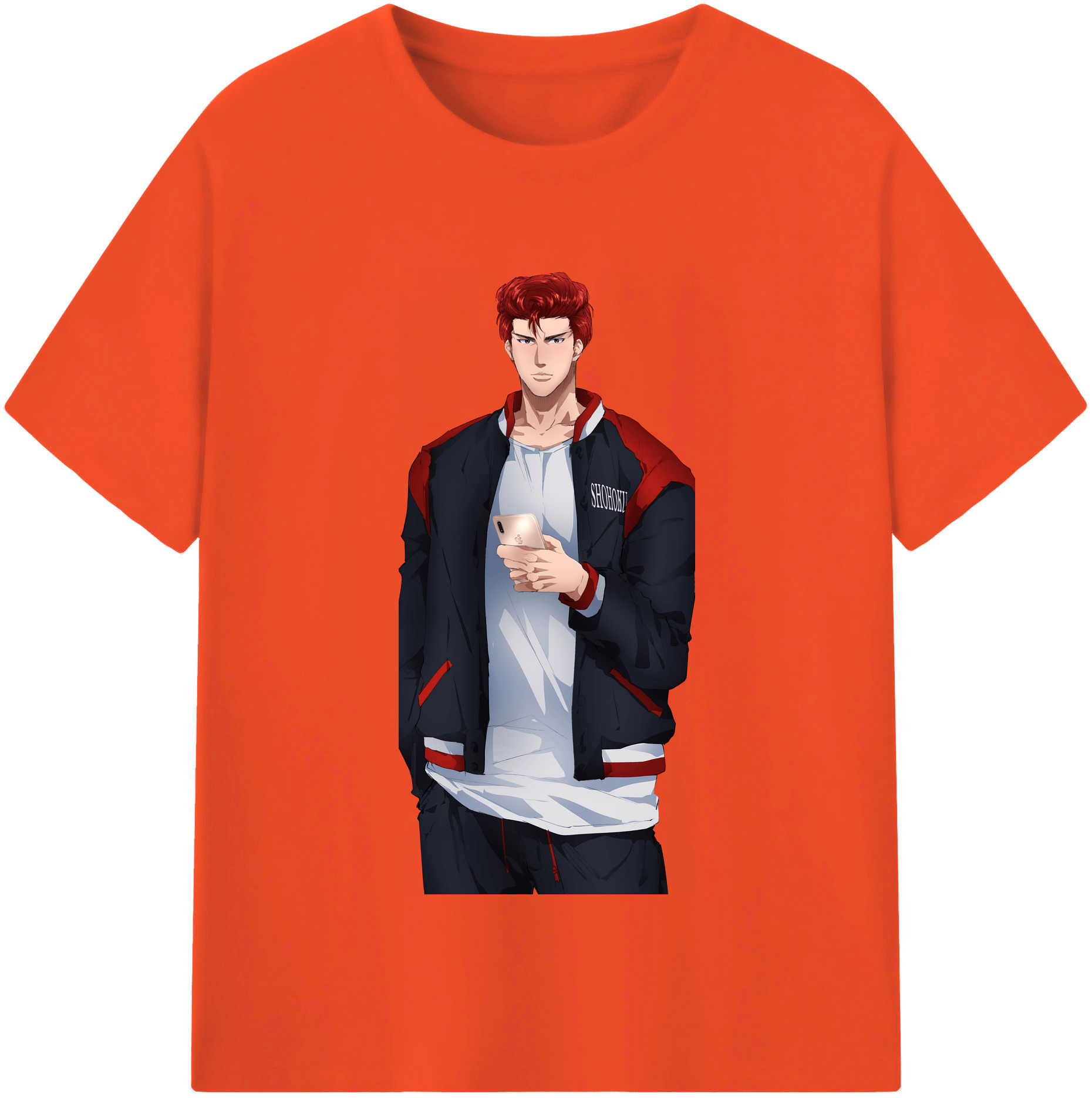 SLAM DUNK／スラムダンク 綿100％半袖Tシャツ（フロントプリント）