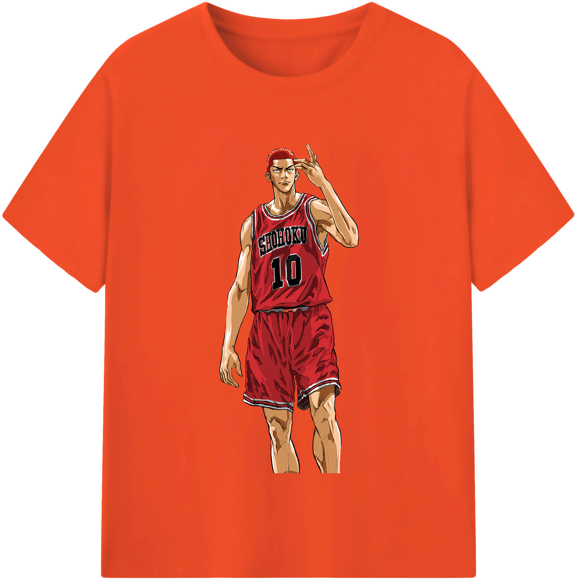 SLAM DUNK／スラムダンク 綿100％半袖Tシャツ（フロントプリント）
