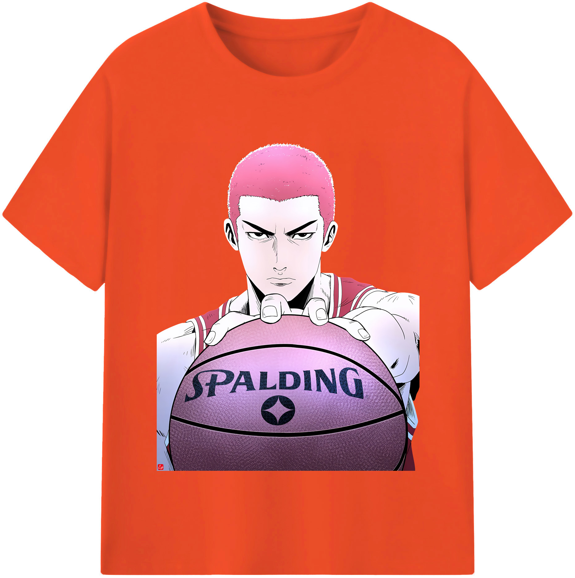 SLAM DUNK／スラムダンク 綿100％半袖Tシャツ（フロントプリント）