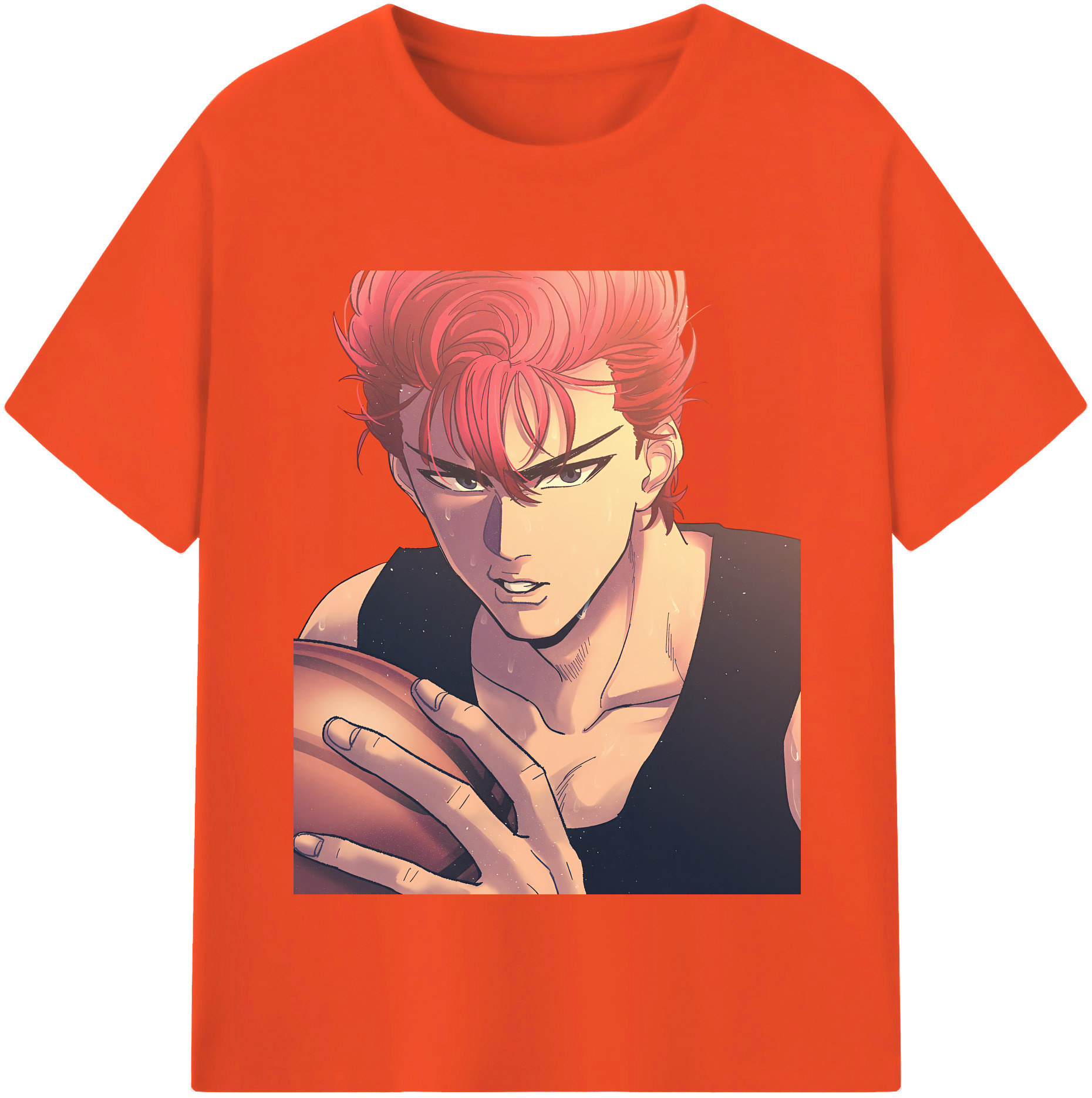 SLAM DUNK／スラムダンク 綿100％半袖Tシャツ（フロントプリント）