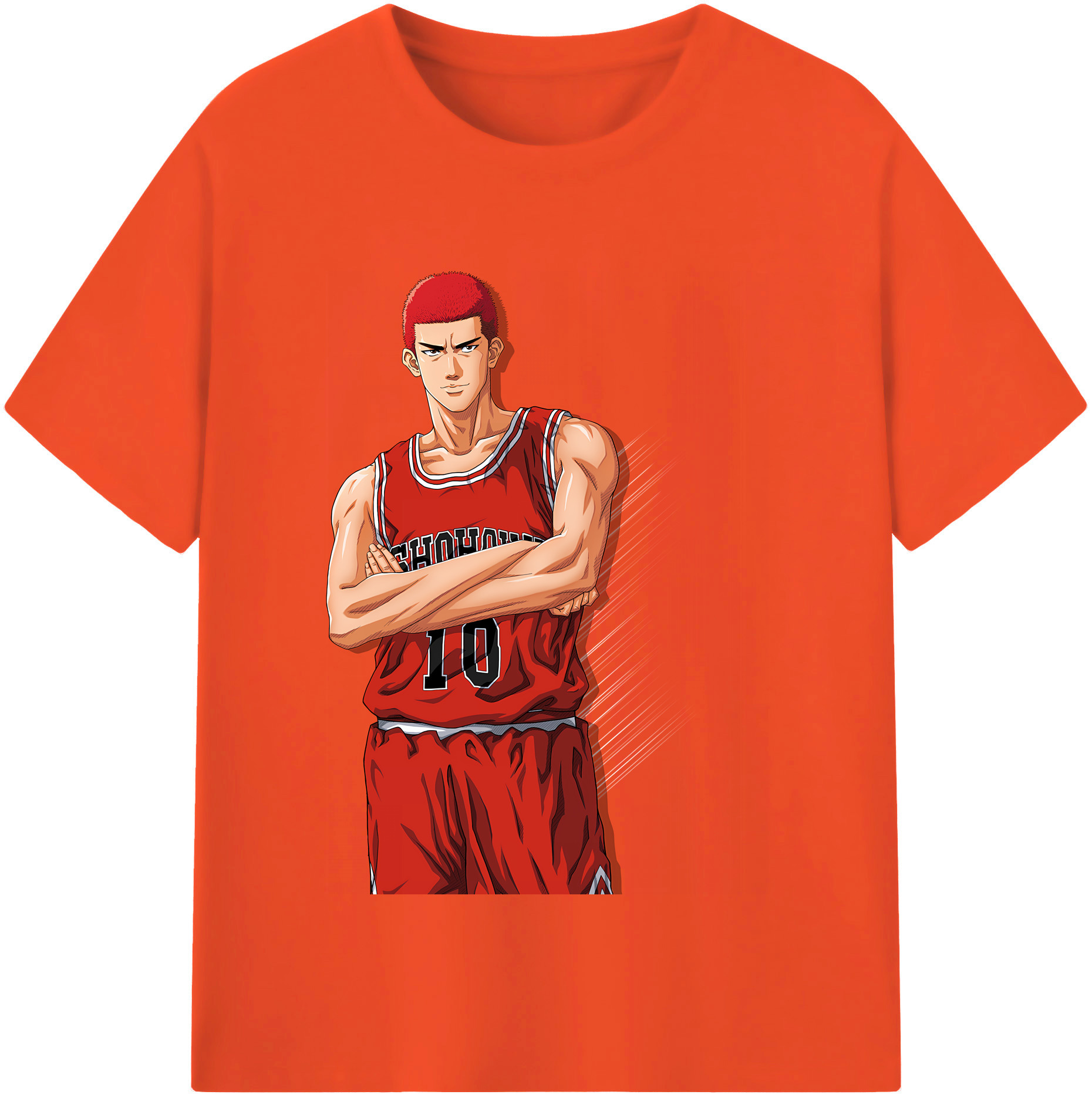 SLAM DUNK／スラムダンク 綿100％半袖Tシャツ（フロントプリント）