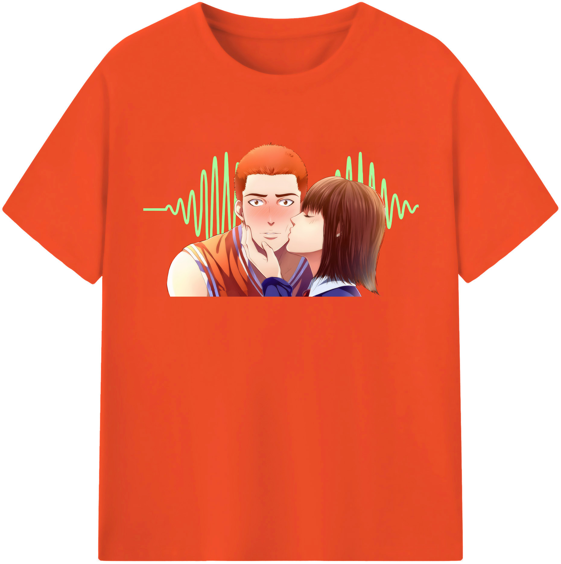 SLAM DUNK／スラムダンク 綿100％半袖Tシャツ（フロントプリント）