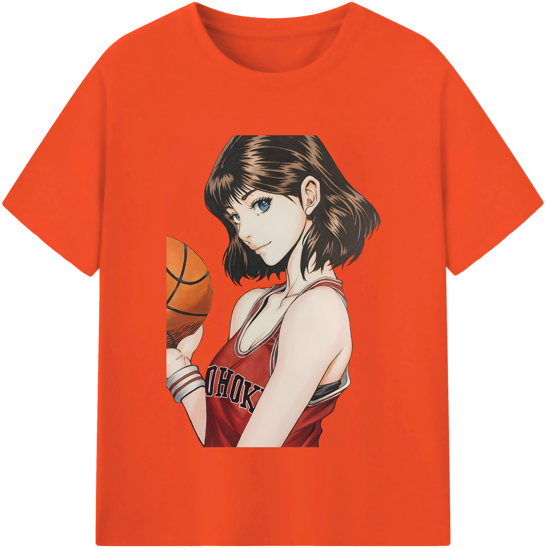 SLAM DUNK／スラムダンク 綿100％半袖Tシャツ（フロントプリント）