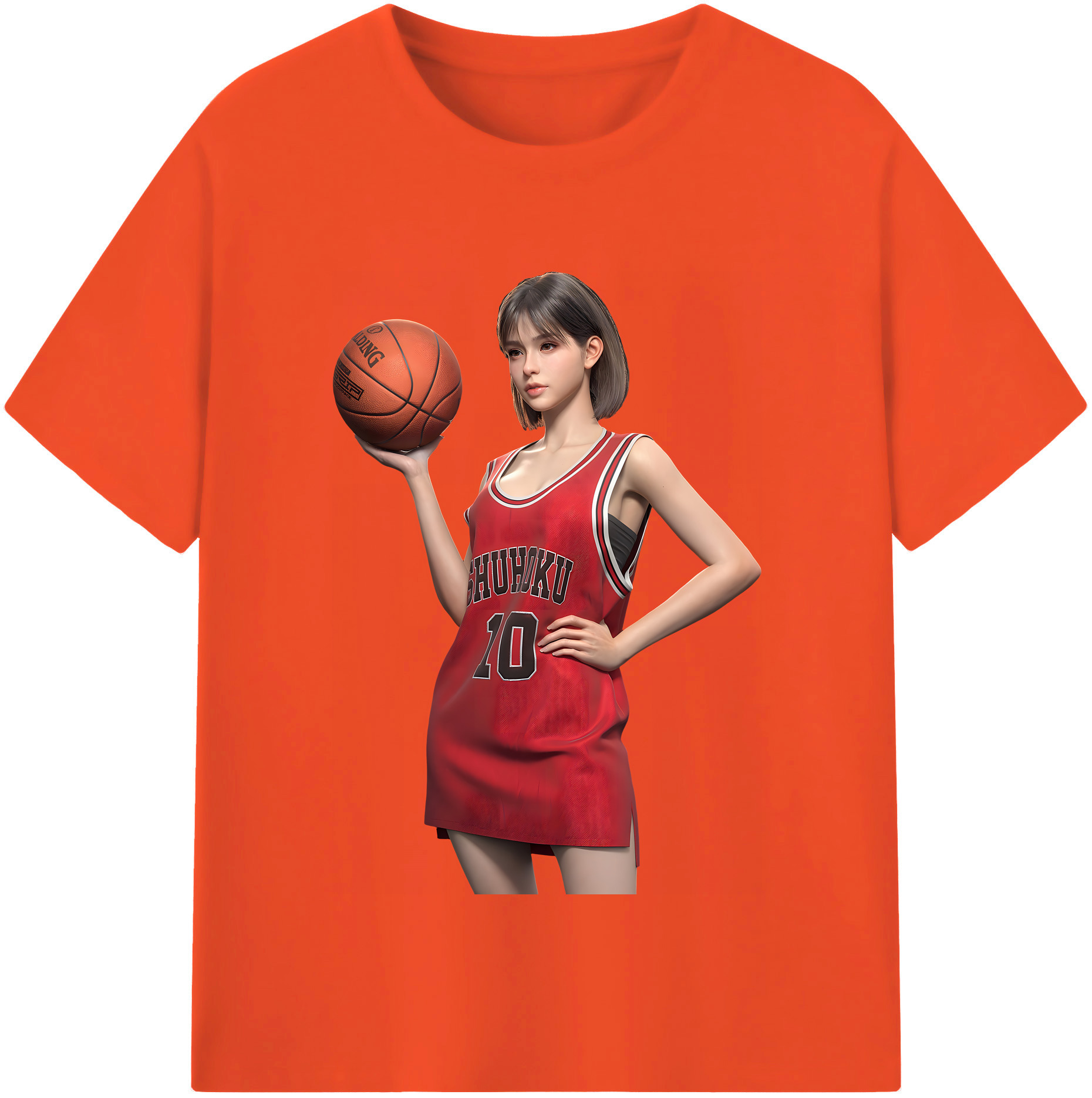 SLAM DUNK／スラムダンク 綿100％半袖Tシャツ（フロントプリント）