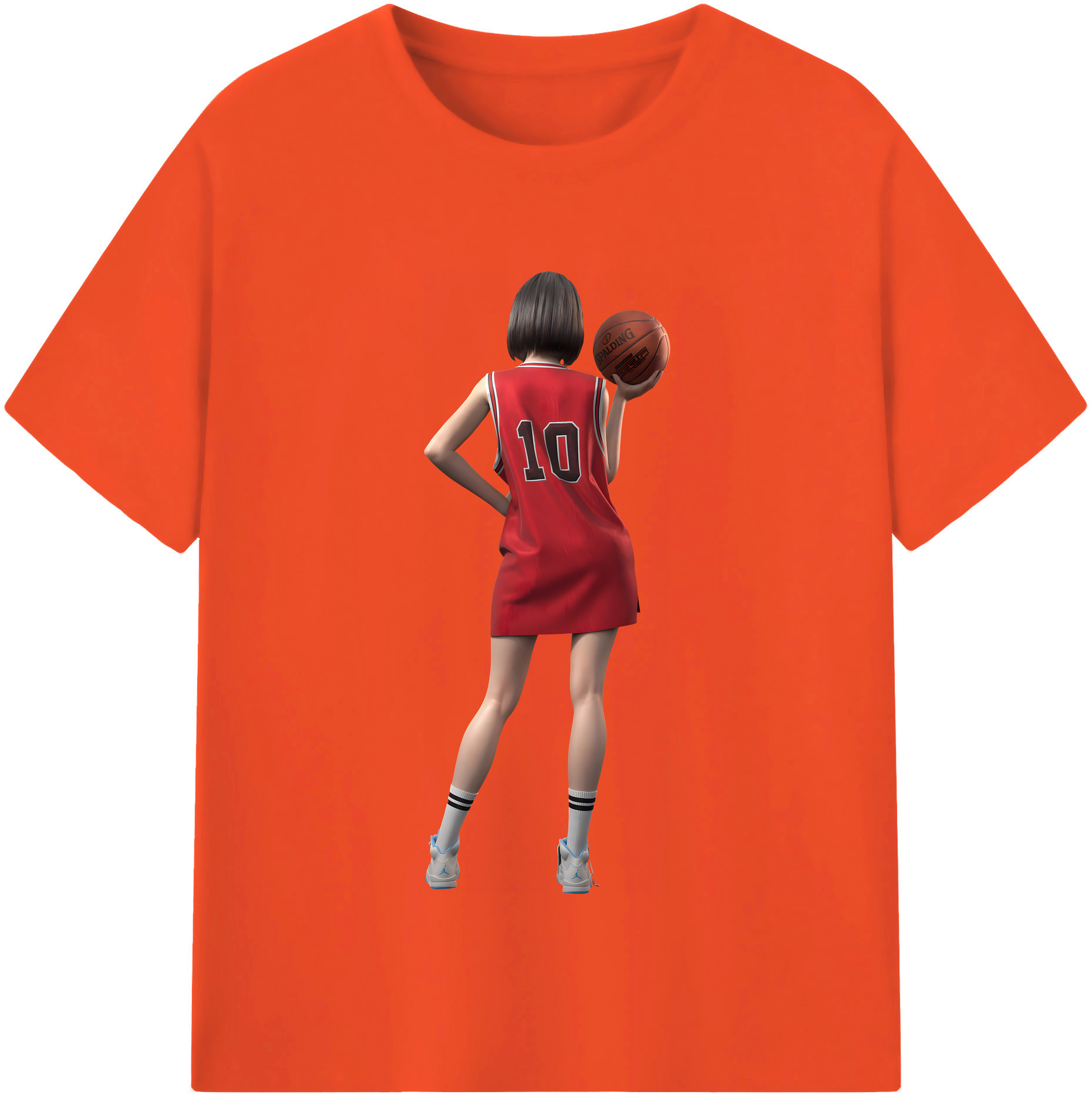 SLAM DUNK／スラムダンク 綿100％半袖Tシャツ（フロントプリント）