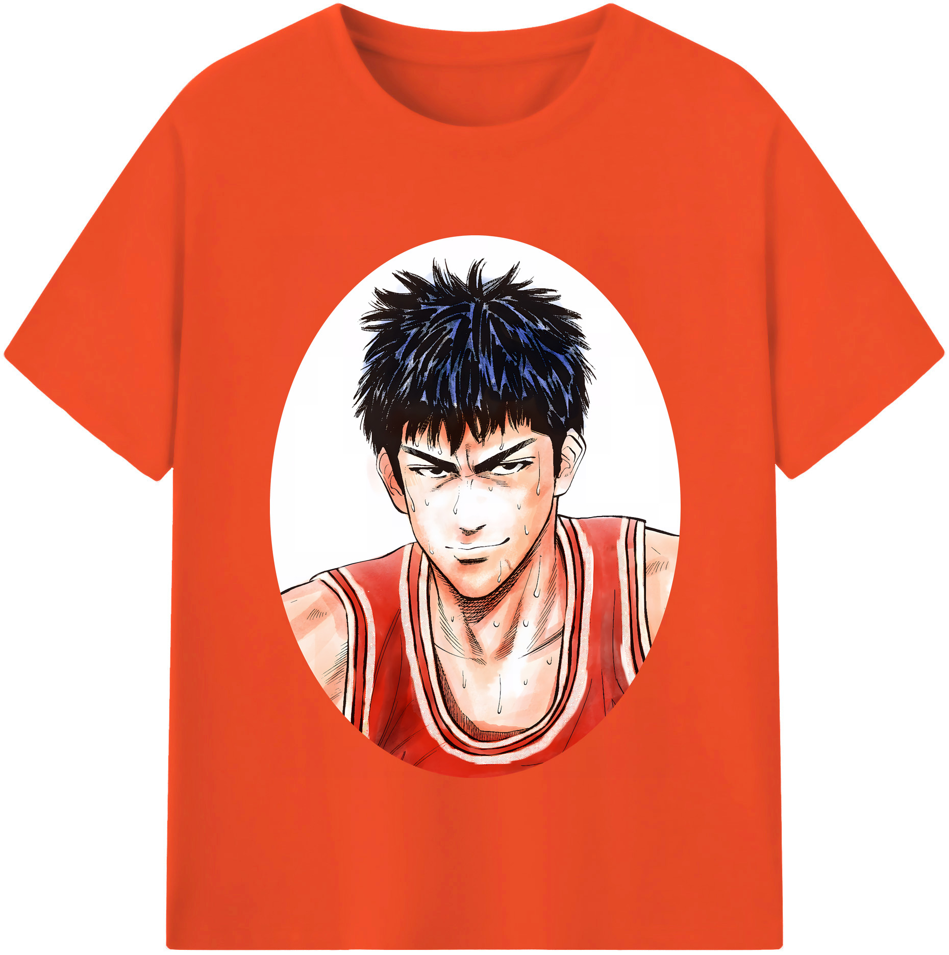 SLAM DUNK／スラムダンク 綿100％半袖Tシャツ（フロントプリント）