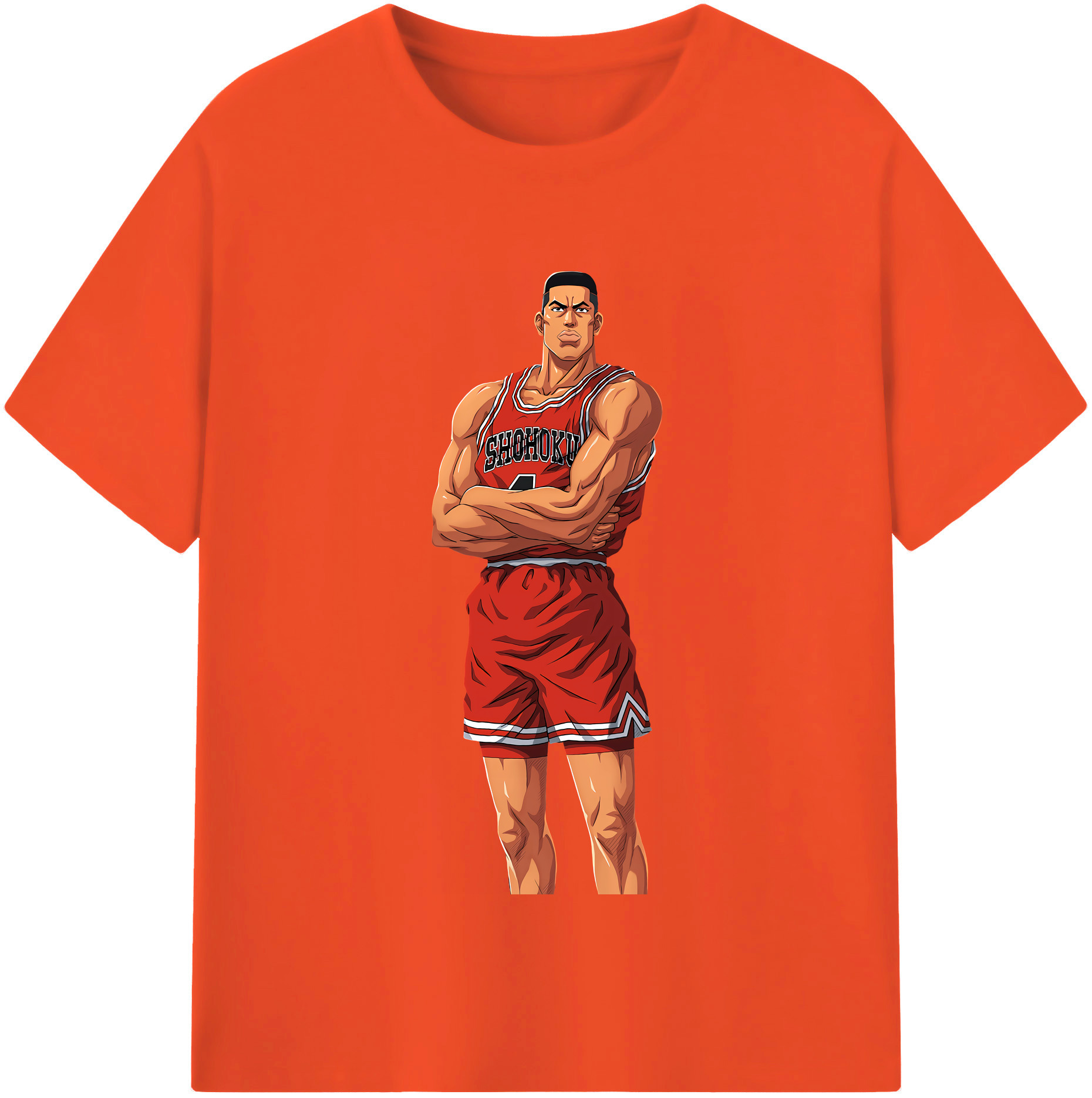 SLAM DUNK／スラムダンク 綿100％半袖Tシャツ（フロントプリント）