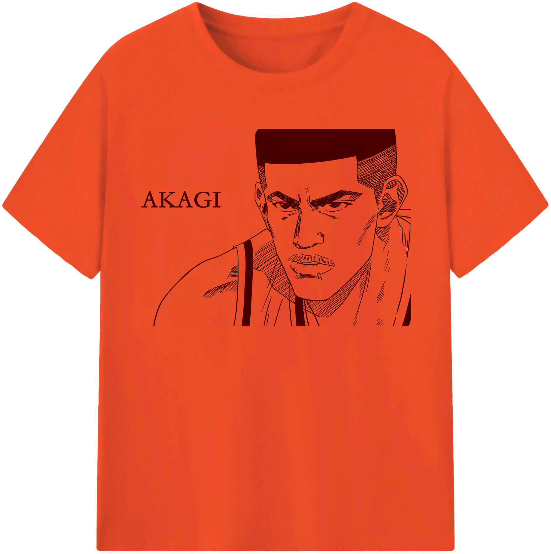 SLAM DUNK／スラムダンク 綿100％半袖Tシャツ（フロントプリント）
