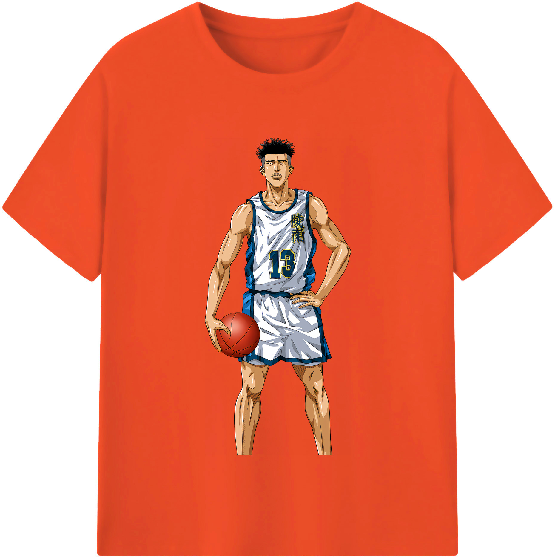 SLAM DUNK／スラムダンク 綿100％半袖Tシャツ（フロントプリント）