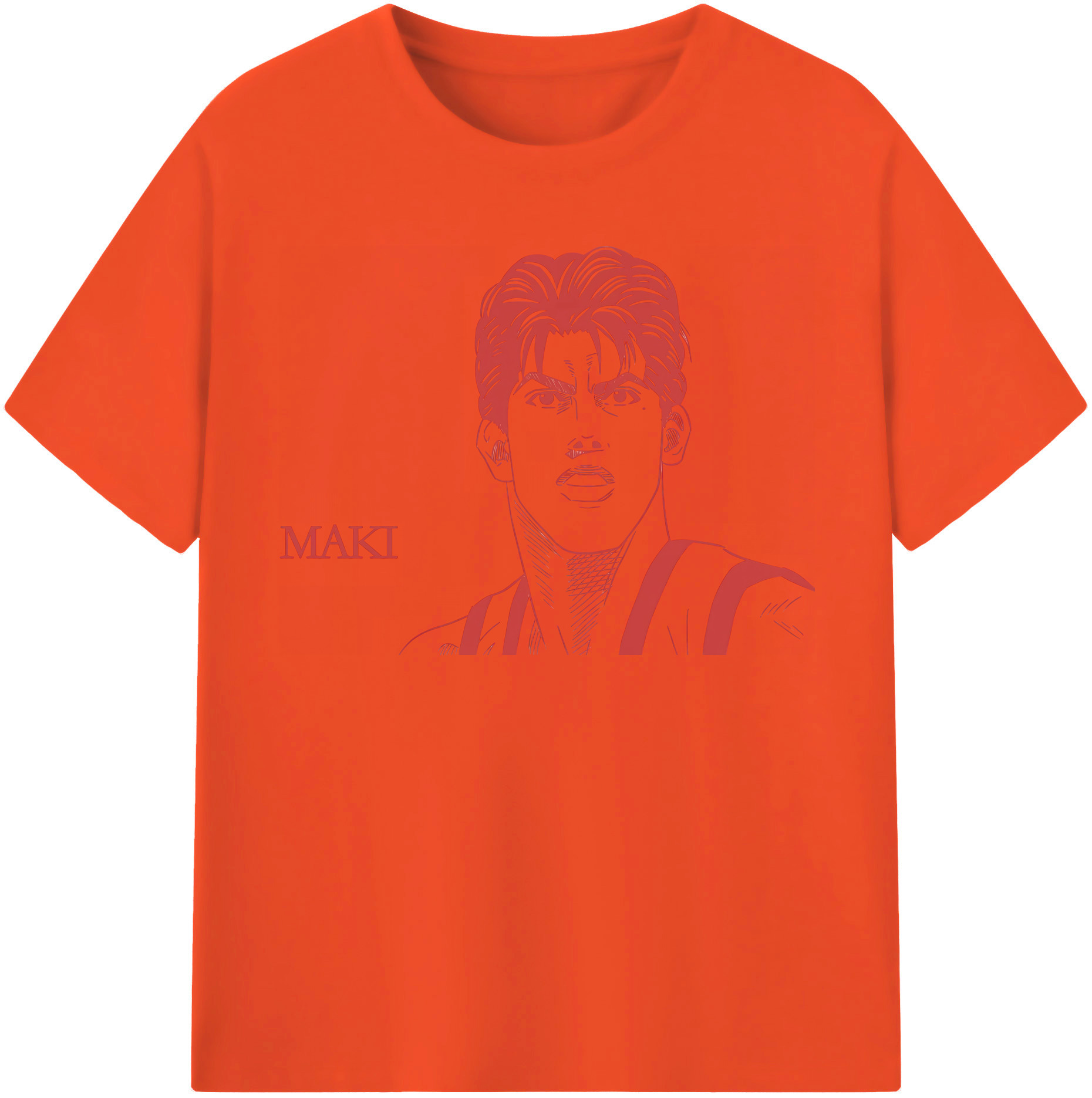 SLAM DUNK／スラムダンク 綿100％半袖Tシャツ（フロントプリント）