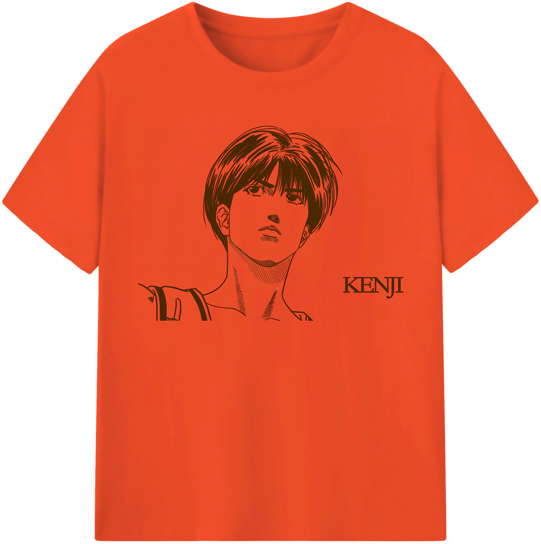 SLAM DUNK／スラムダンク 綿100％半袖Tシャツ（フロントプリント）