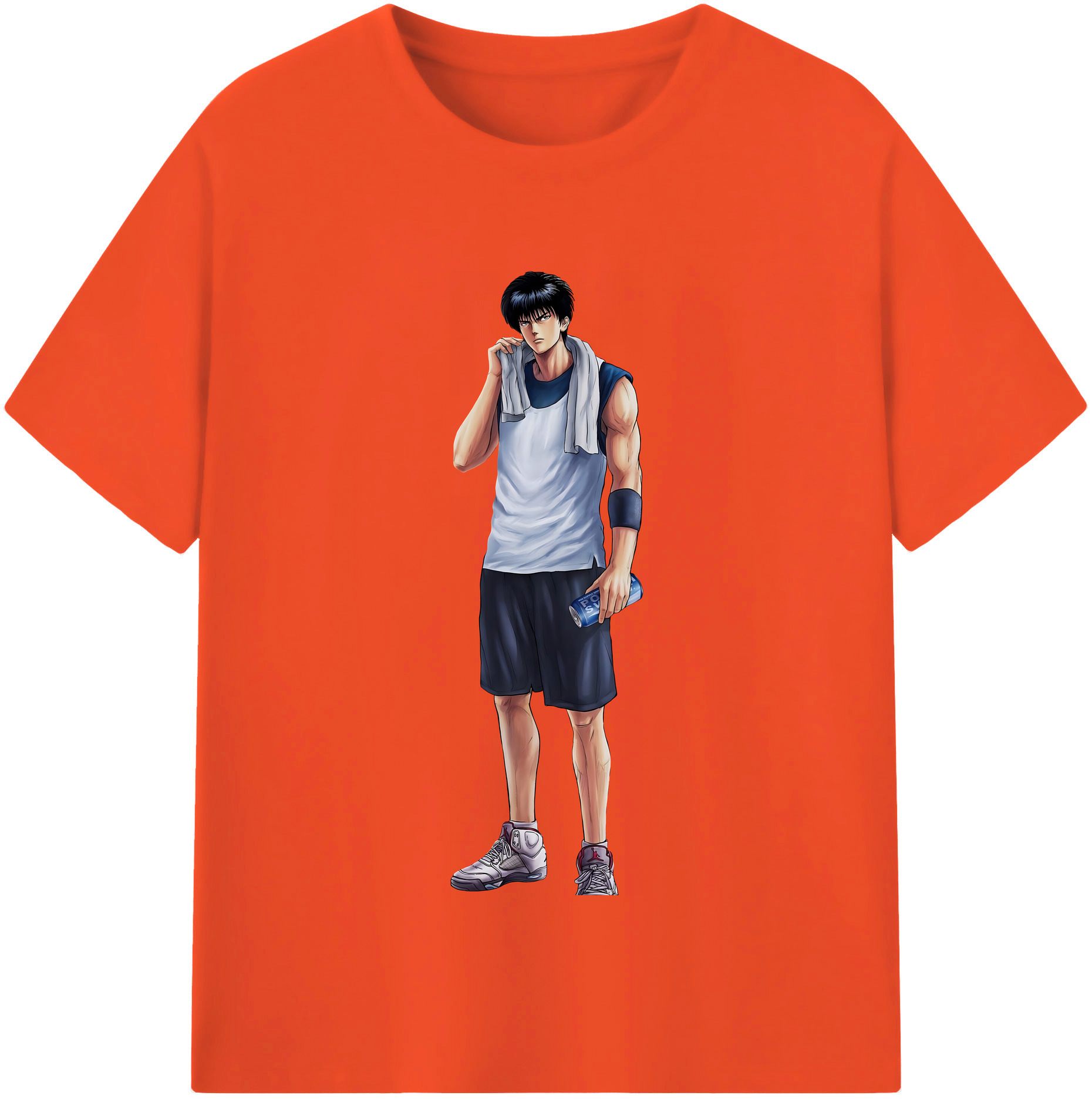 SLAM DUNK／スラムダンク 綿100％半袖Tシャツ（フロントプリント）