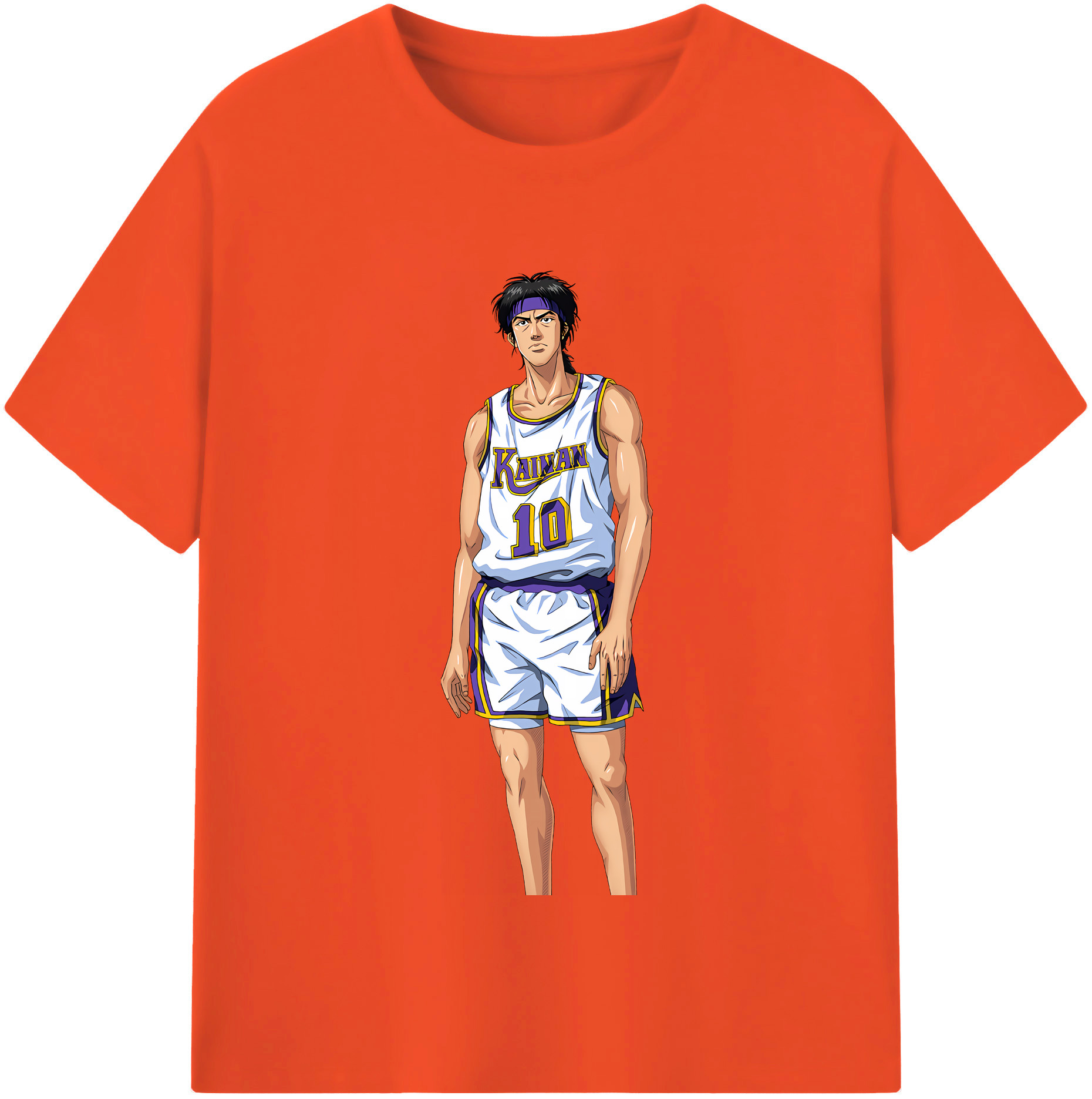 SLAM DUNK／スラムダンク 綿100％半袖Tシャツ（フロントプリント）