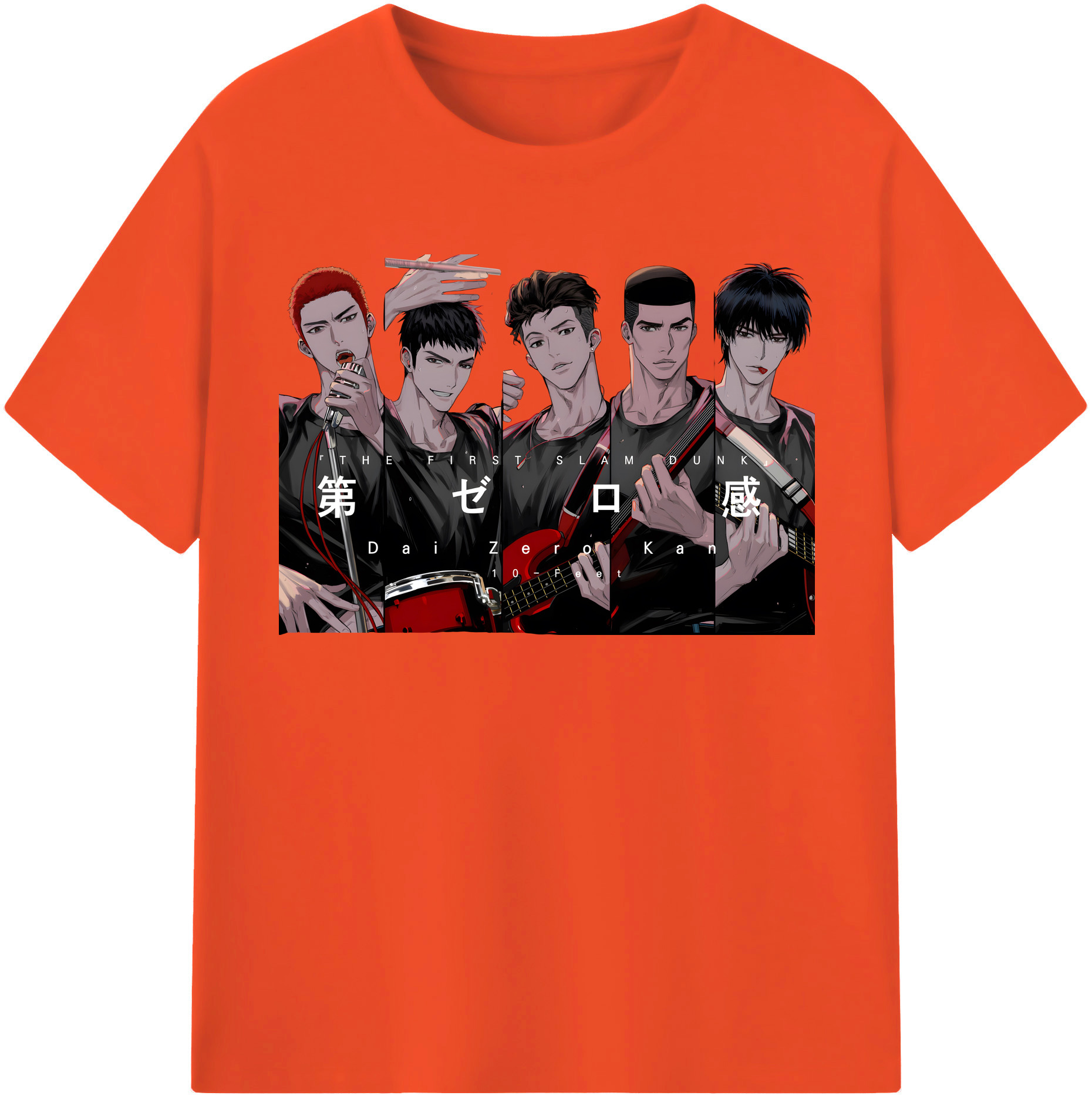 SLAM DUNK／スラムダンク 綿100％半袖Tシャツ（フロントプリント）