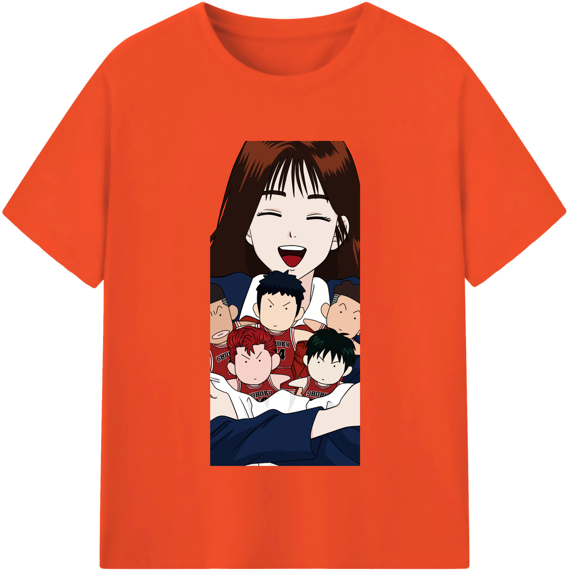 SLAM DUNK／スラムダンク 綿100％半袖Tシャツ（フロントプリント）