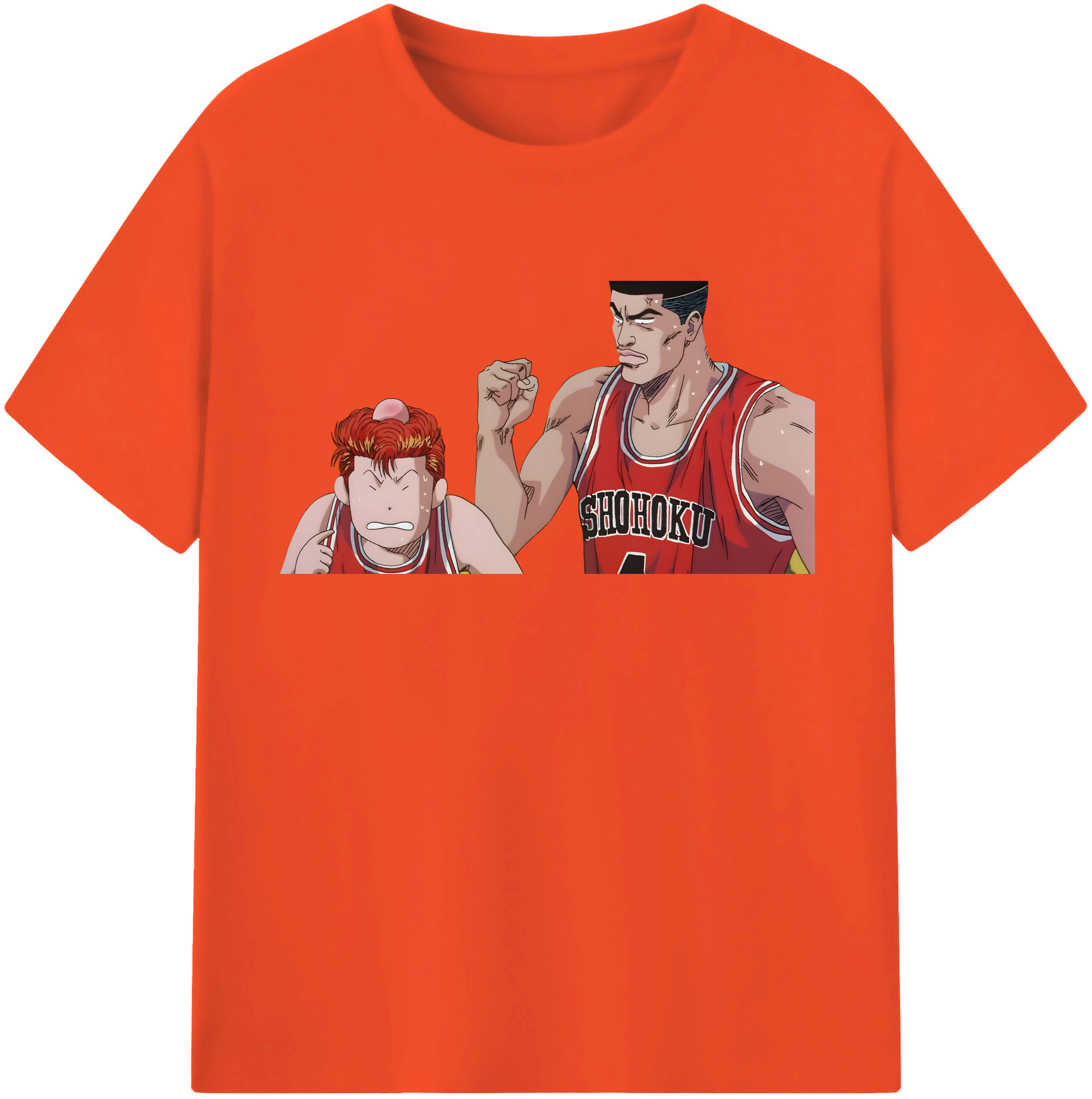 SLAM DUNK／スラムダンク 綿100％半袖Tシャツ（フロントプリント）