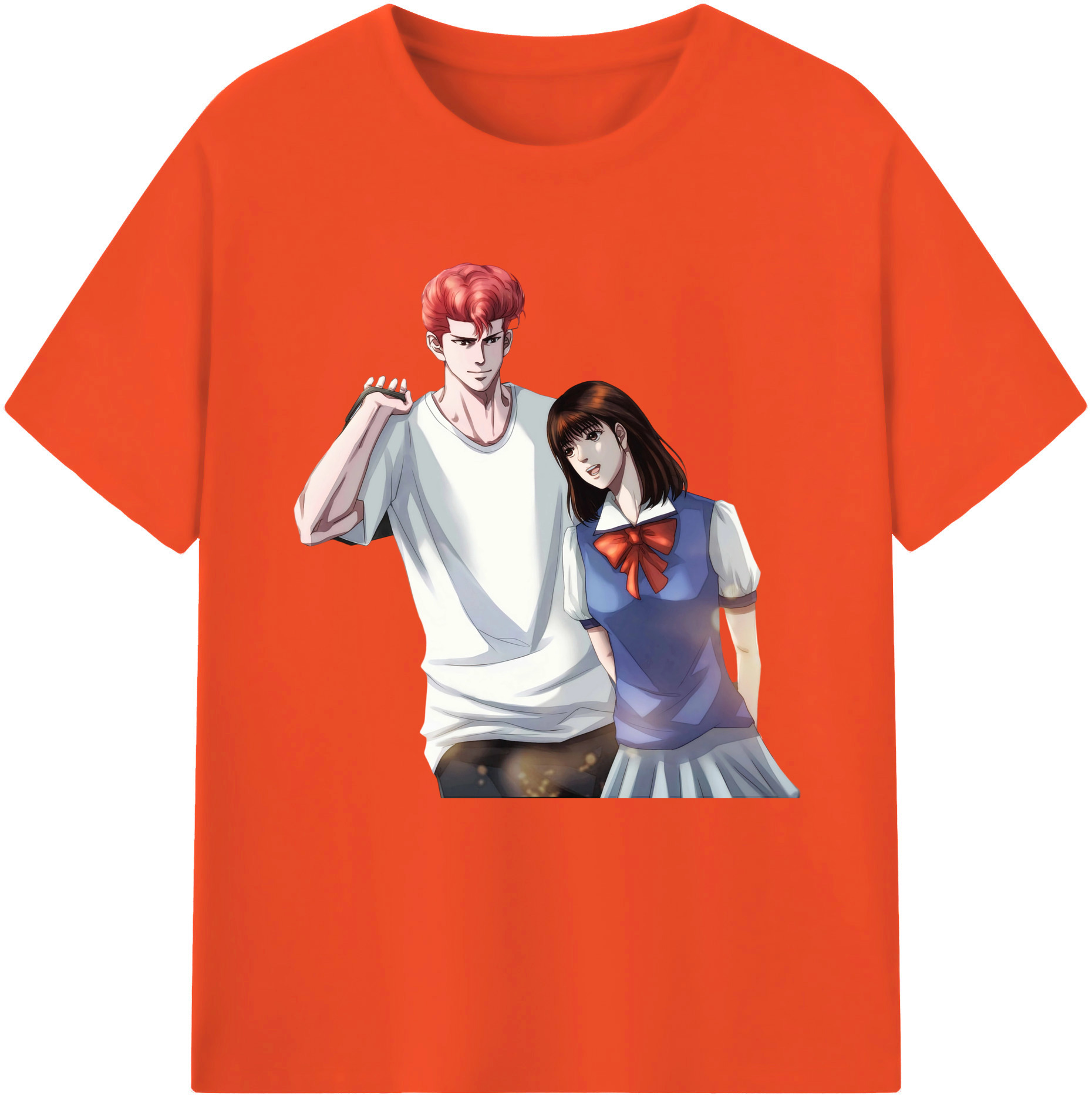 SLAM DUNK／スラムダンク 綿100％半袖Tシャツ（フロントプリント）